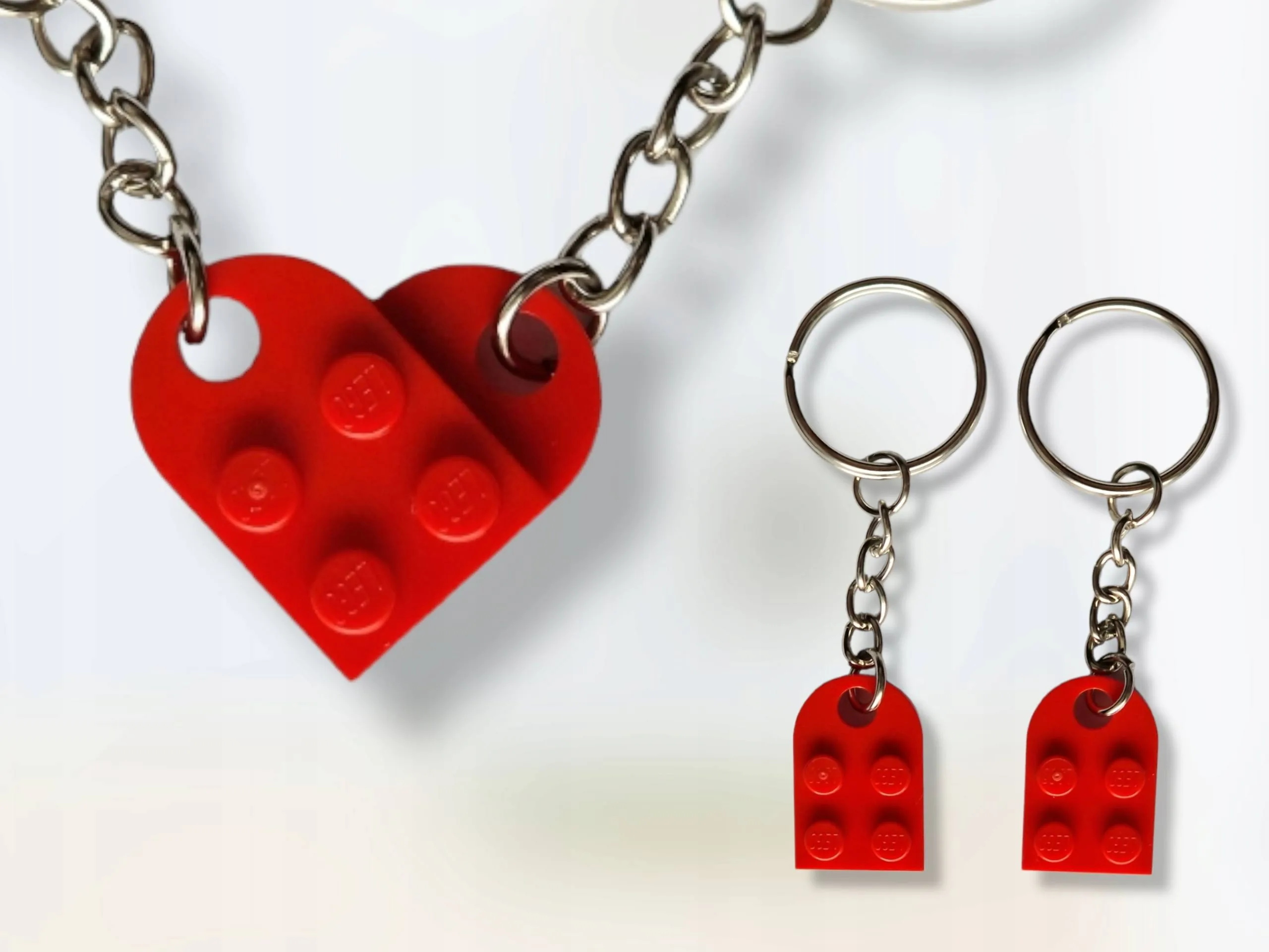 Brelok klocki Lego Serce Breloczek Dodatek prezentu Walentynki <3