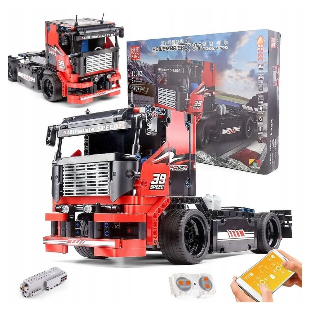 Ciężarówka z KLOCKÓW pilot ZDALNIE STEROWANA 570 elementów APLIKACJA