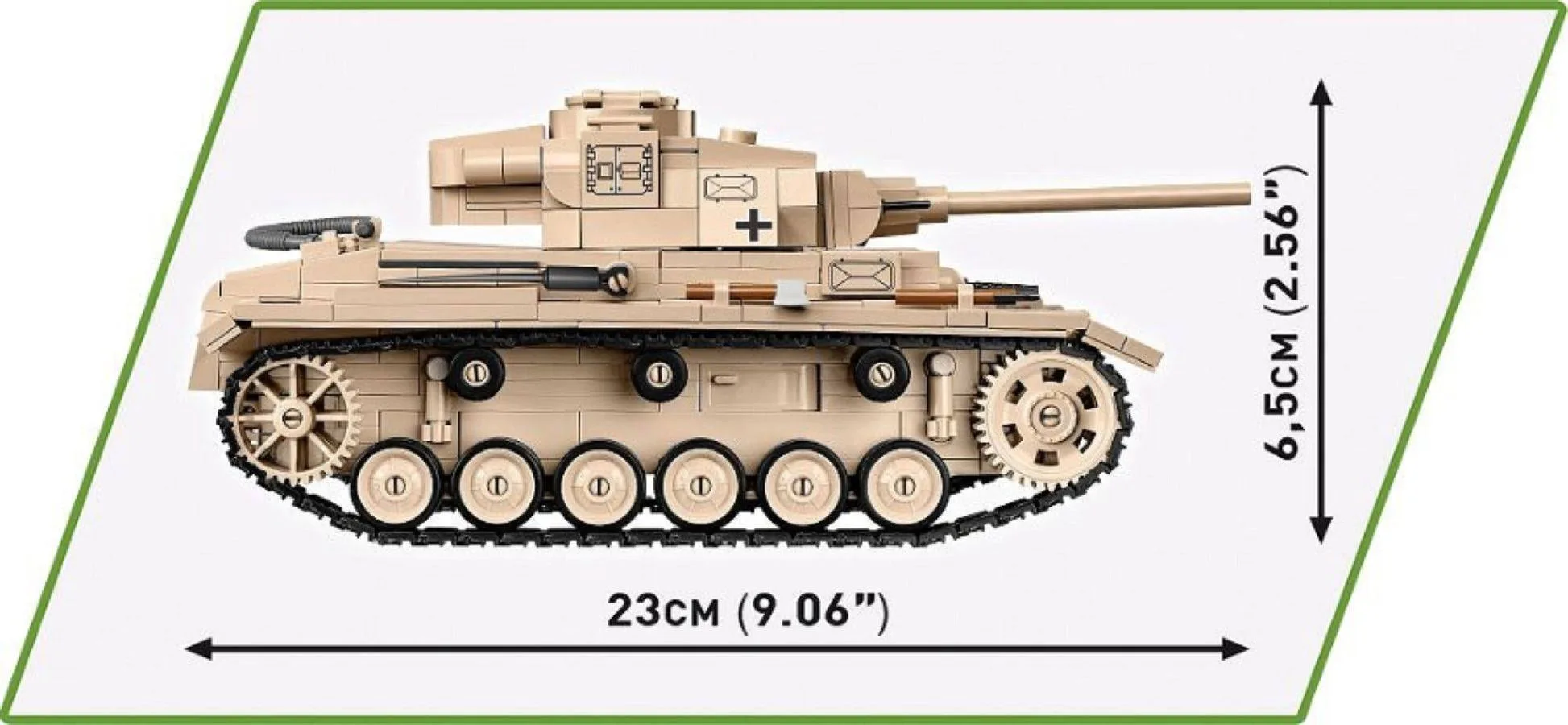 Cobi 2562 Wwii Czołg Panzer Iii Ausf.j