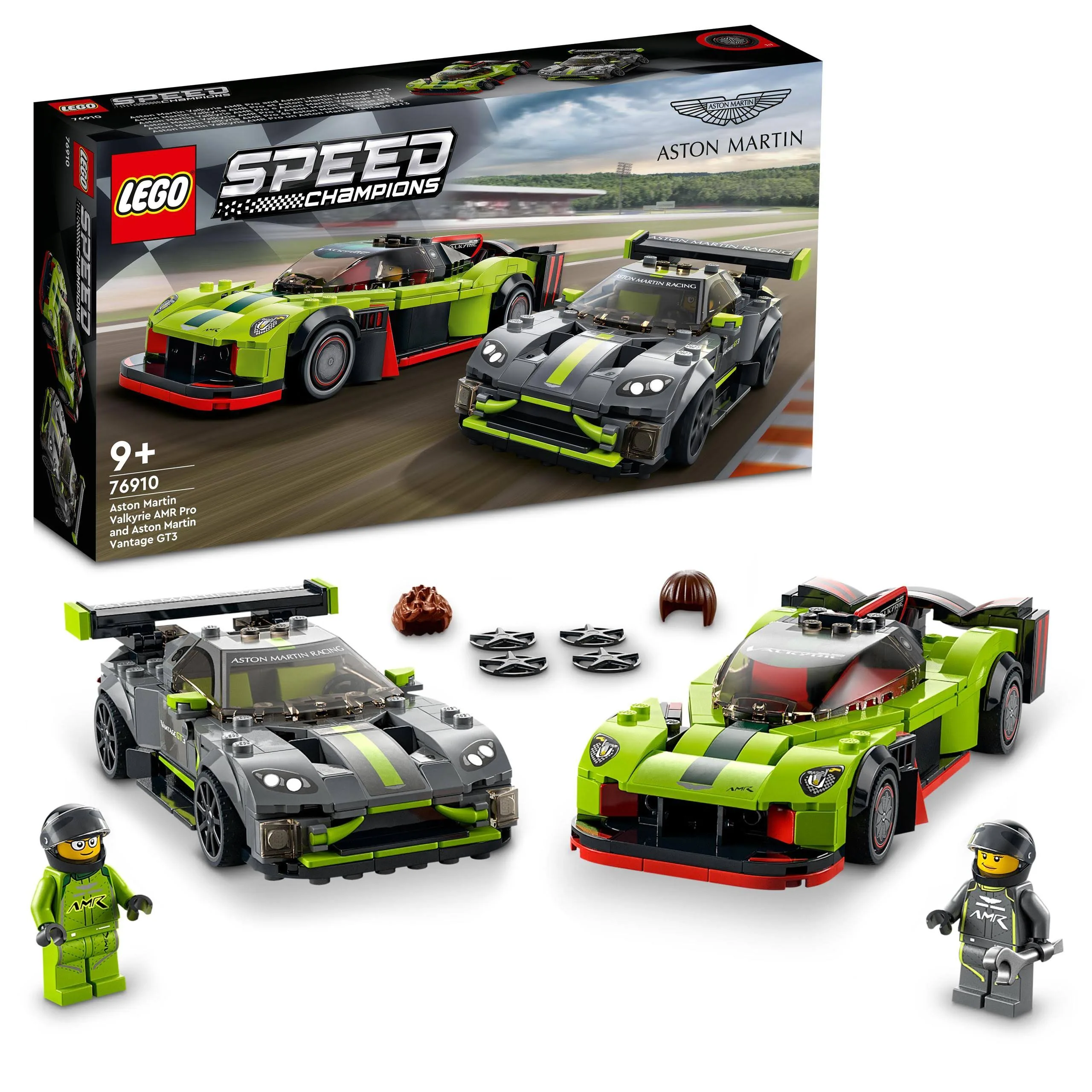 Duży Zestaw Lego Speed Champions Aston Martin Valkyrie Amr Pro Vantage GT3