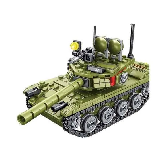 KLOCKI czołg 324 elementów do składania instrukcja