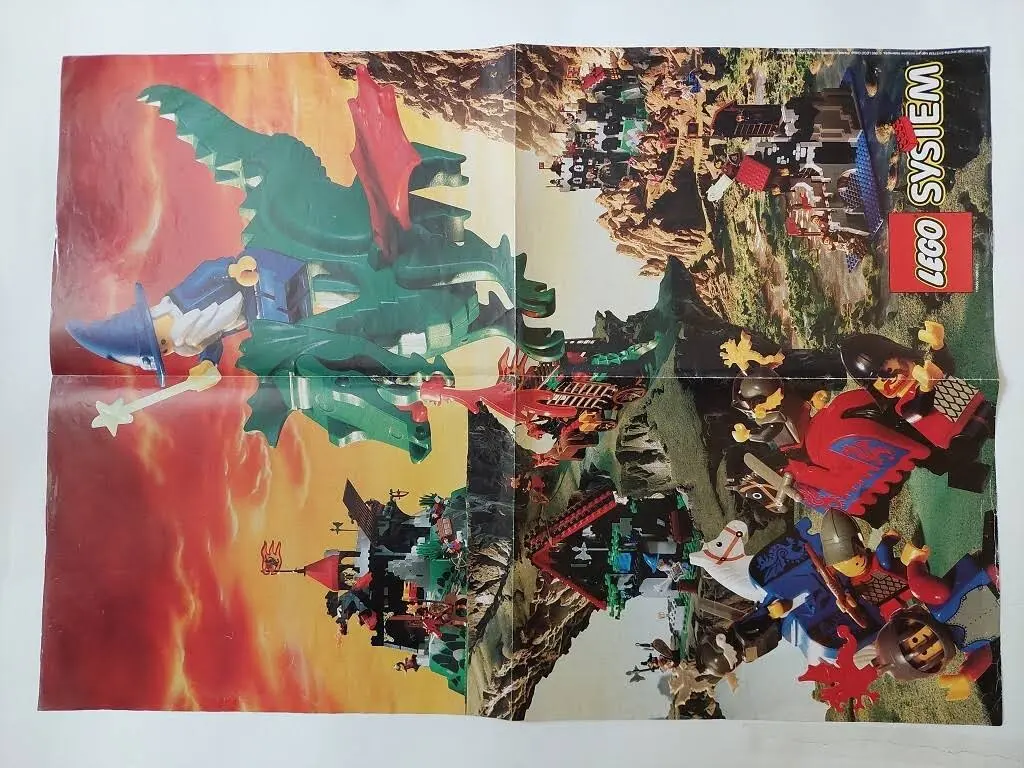 Katalogi Lego z lat 90 6 sztuk + 9 ulotek + 3 plakaty