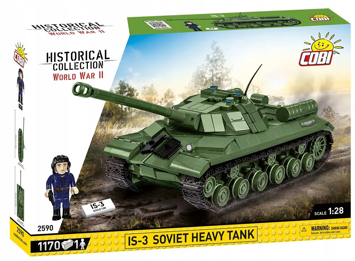 Klocki Cobi 2590 czołg SIS-3 Soviet Heavy Tank Hc WW2 1170 El. Płytka
