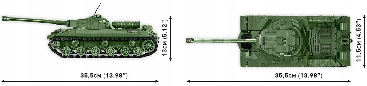 Klocki Cobi 2590 czołg SIS-3 Soviet Heavy Tank Hc WW2 1170 El. Płytka