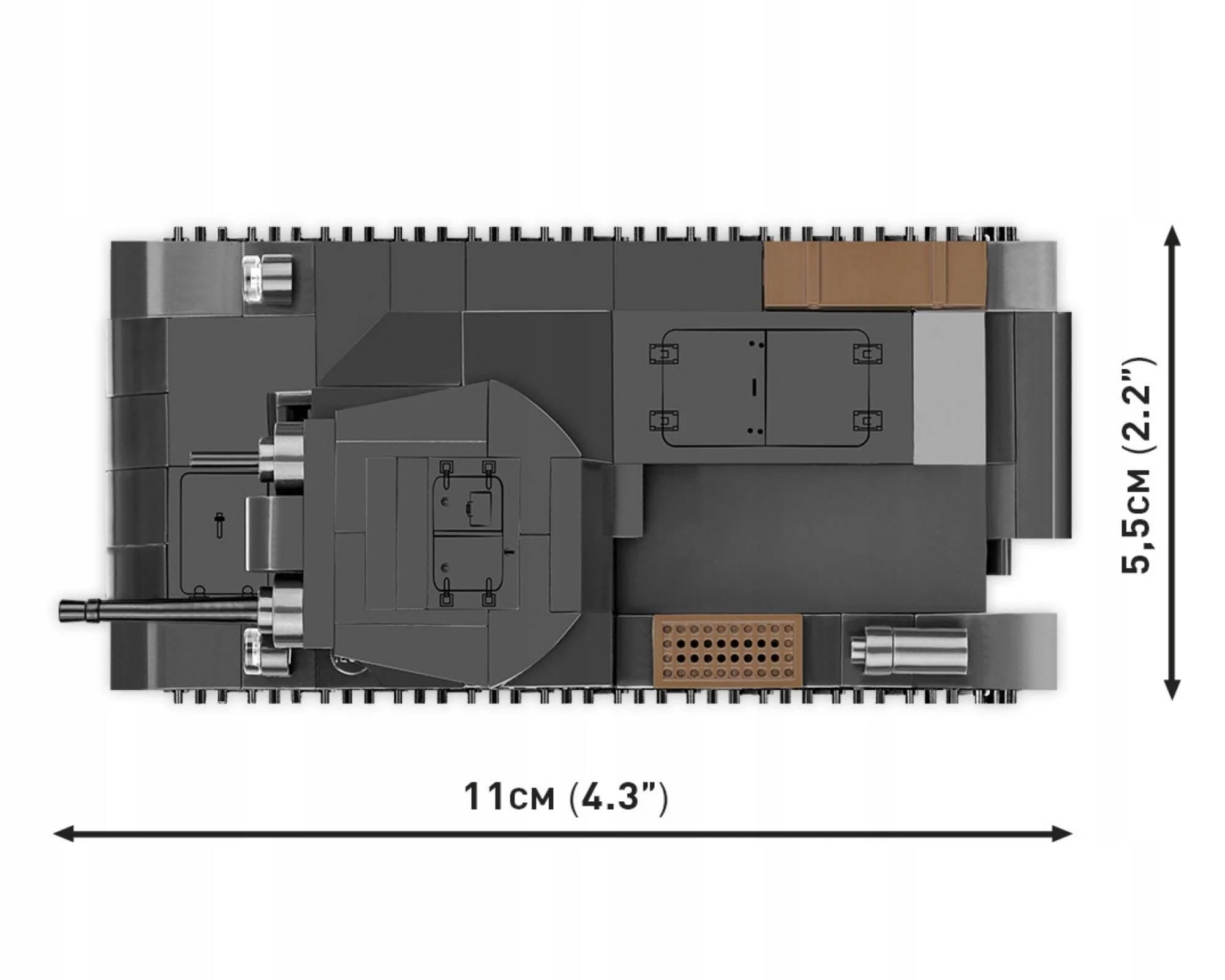 Klocki Cobi 2718 Czołg Panzer II Ausf. A PzKpfw II I Płytka Konstrukcyjna