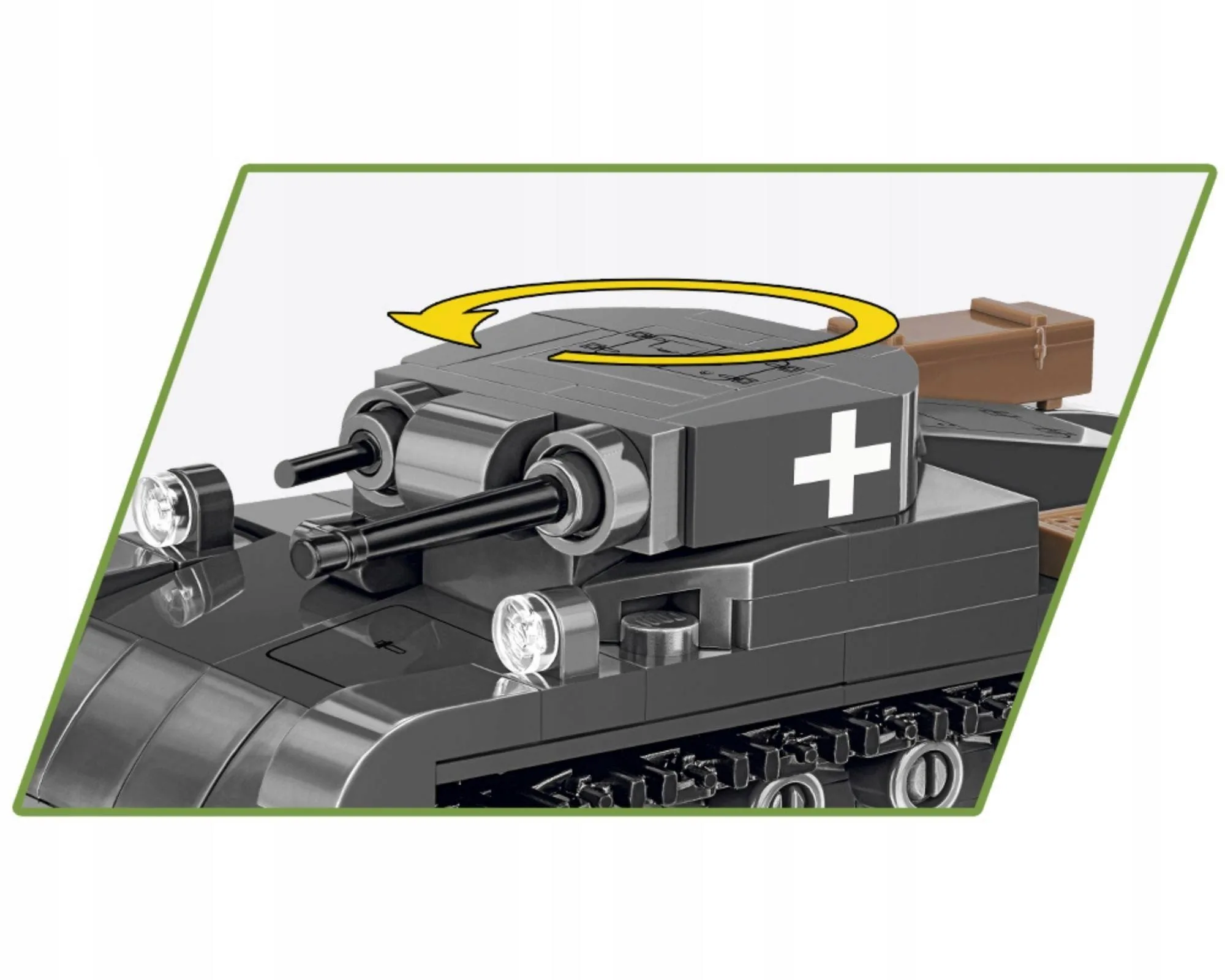 Klocki Cobi 2718 Czołg Panzer II Ausf. A PzKpfw II I Płytka Konstrukcyjna