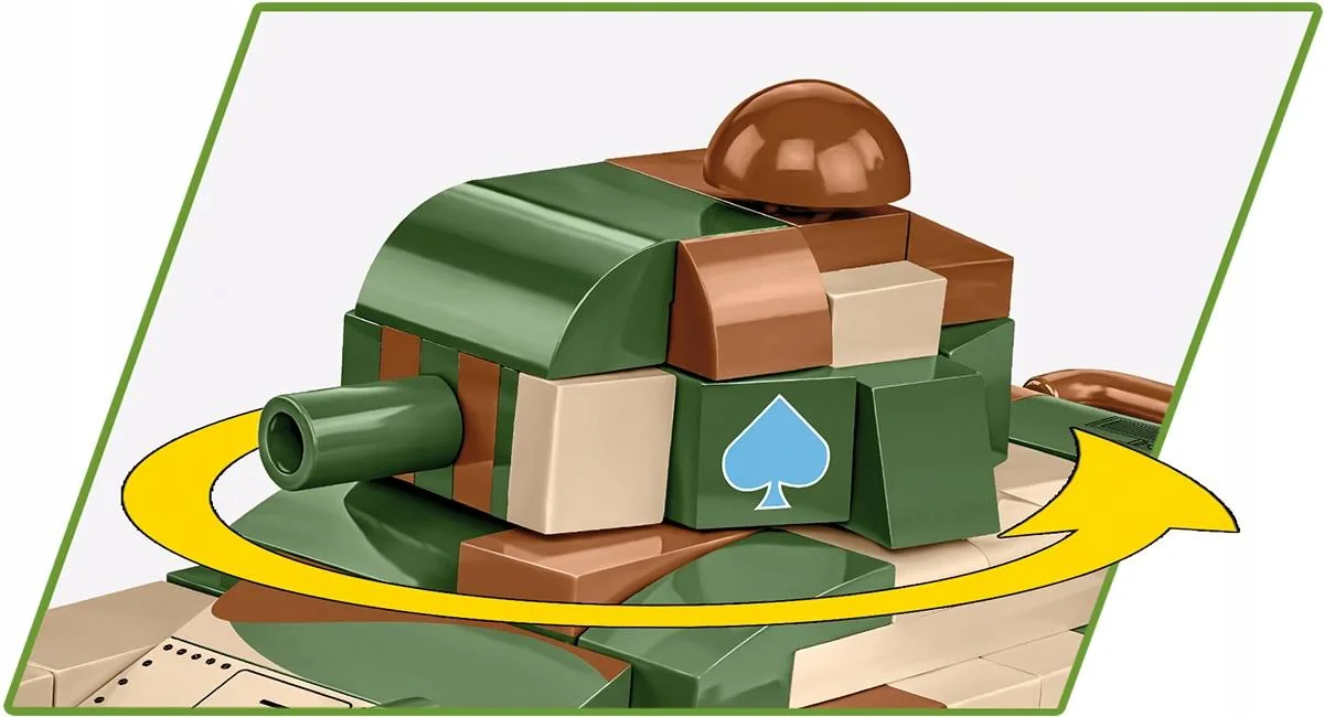 Klocki Cobi 2719 Czołg Renault R-35 Hc WW2 258 El. Płytka Konstrukcyjna