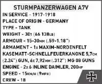 Klocki Cobi 3094 Czołg Sturmpanzerwagen A7V 119 El. Płytka
