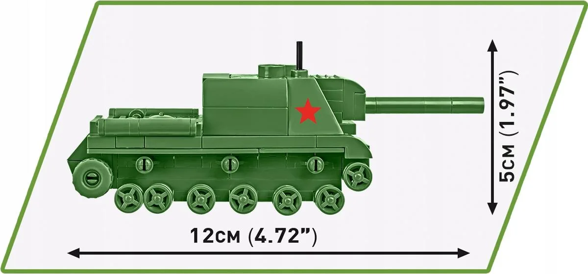 Klocki Cobi 3096 Czołg Isu 152 Hc WW2 135 El. Płytka