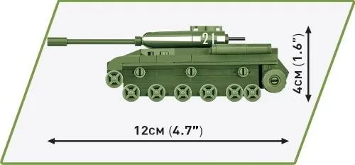 Klocki Cobi 3098 Czołg IS-2 Hc WW2 130 El. Płytka