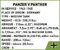 Klocki Cobi 3099 Czołg Panzer V Panther Hc WW2 126 El. Płytka