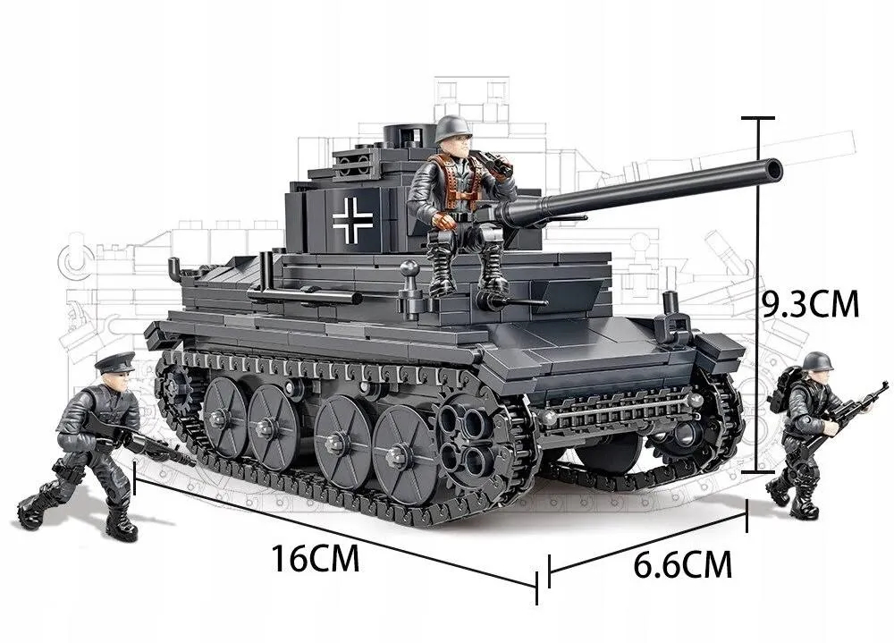 Klocki Czołg Niemiecki Panzer Wojsko Armia Pzkpfw