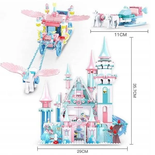 Klocki Dla Dziewczynki Zamek Kraina Lodu 1324 EL.