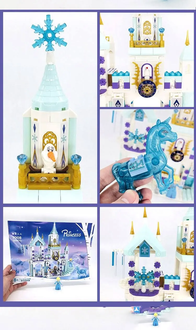 Klocki Kraina Lodu Elsa Lodowy Pałac Elsy Olaf 360el