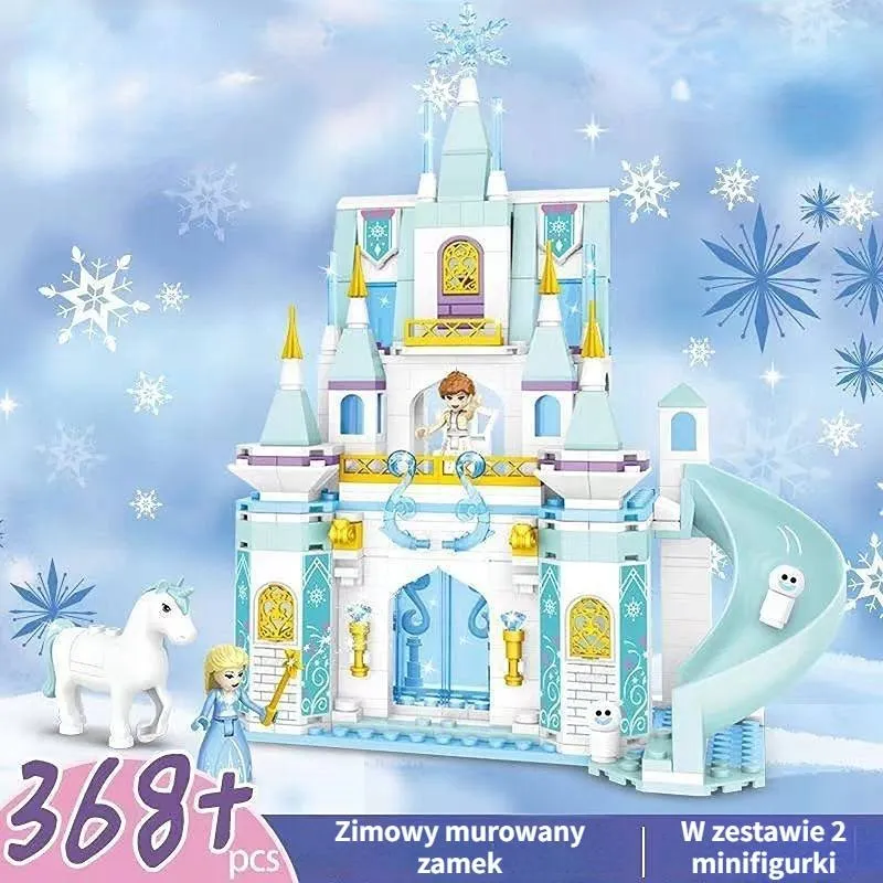Klocki Kraina Lodu Frozen Pałac E Zamek Elsy Zestaw XL 519 Sztuk