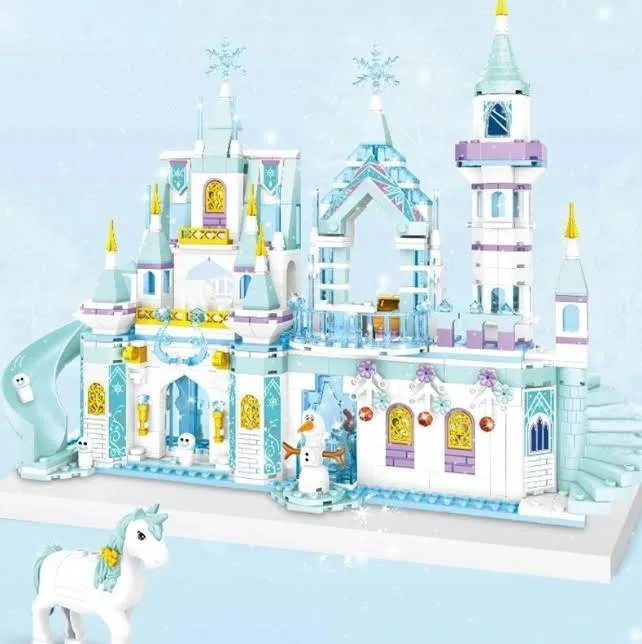 Klocki Kraina Lodu Frozen Pałac E Zamek Elsy Zestaw XL 519 Sztuk