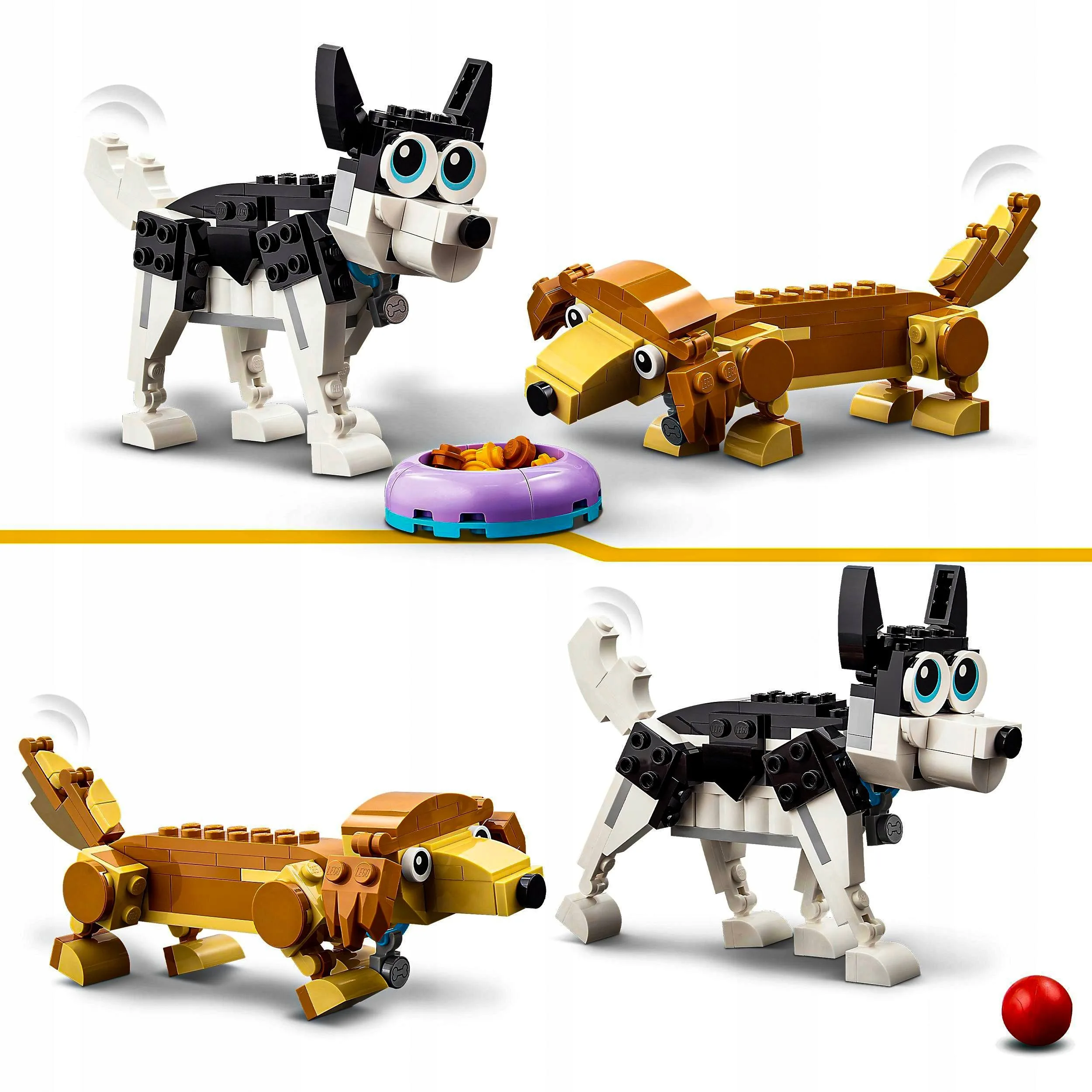 Klocki Lego Urocze Psy Dla Dziewczynki Zestaw XXL