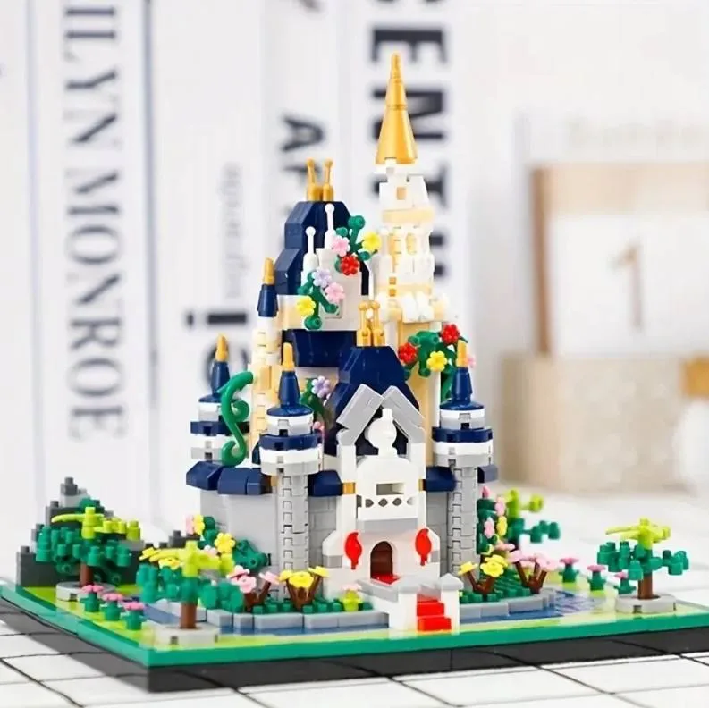 Klocki Zamek Kraina Lodu Zimowy Lodowy Pałac Królowej Króla Księżniczki