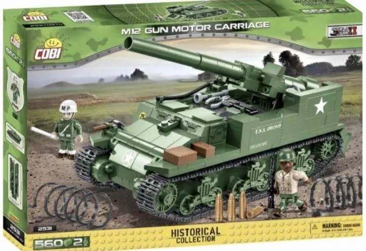 Klocki cobi 2531 czołg M12 Gun