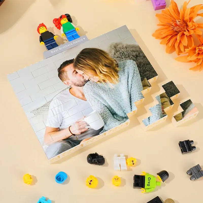 Klocki konstrukcyjne Romantyczne prezenty walentynkowe Spersonalizowane klocki Spersonalizowane figurki z klocków dla par lego minifigurka lego