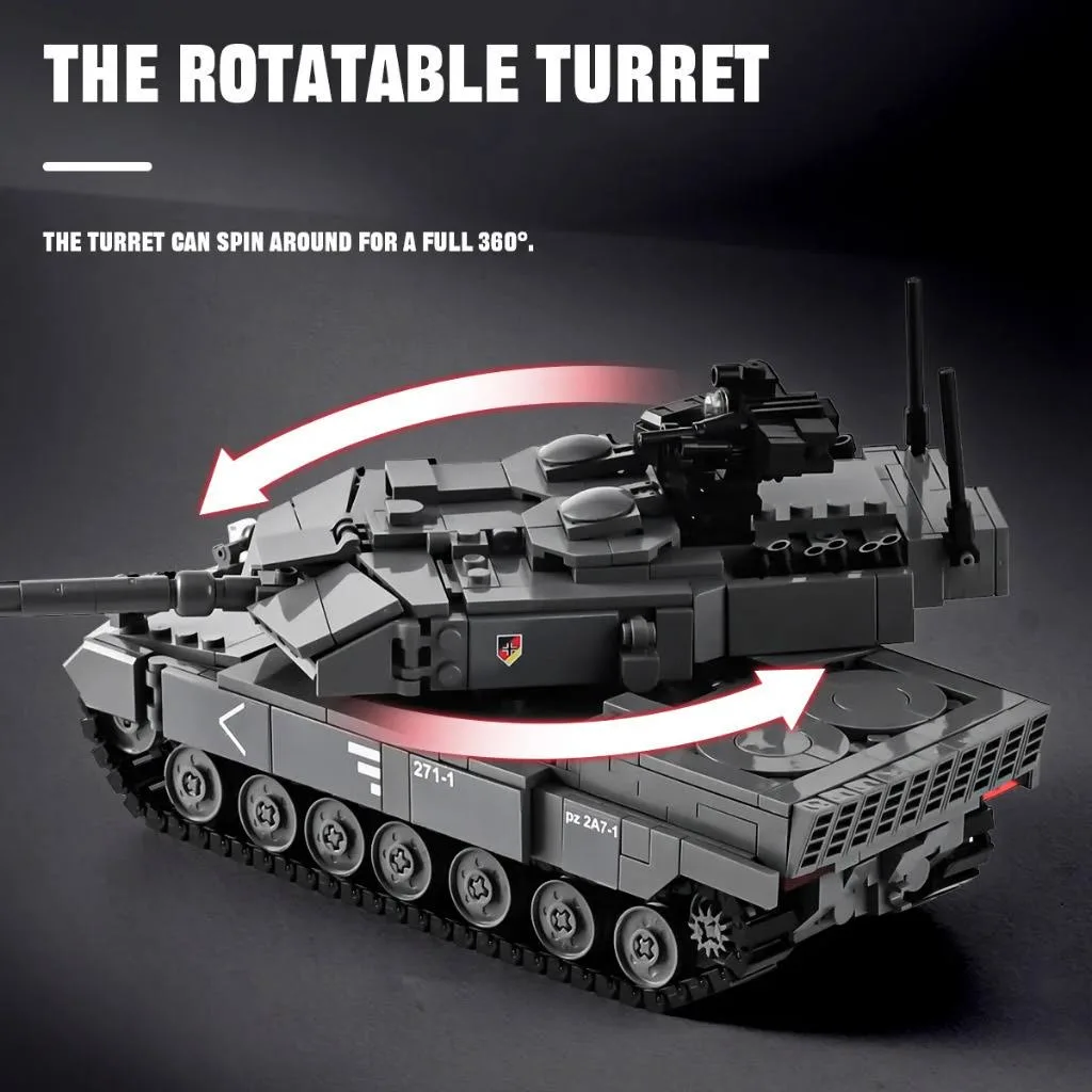Klocki lego replika czołgu Leopard 2A7+