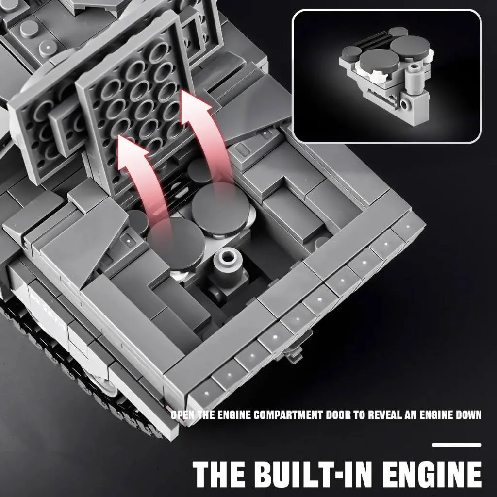 Klocki lego replika czołgu Leopard 2A7+