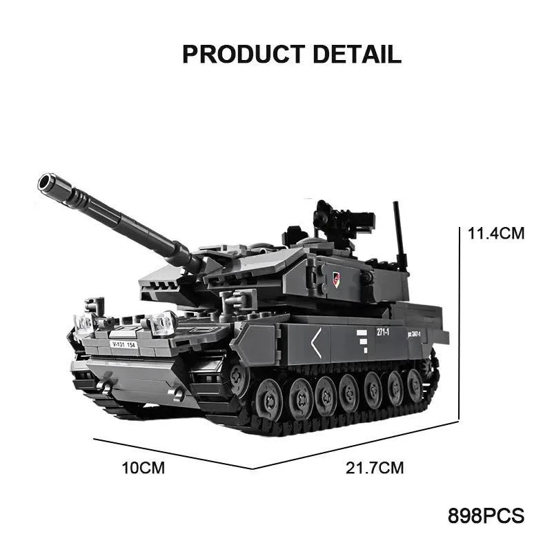 Klocki lego replika czołgu Leopard 2A7+