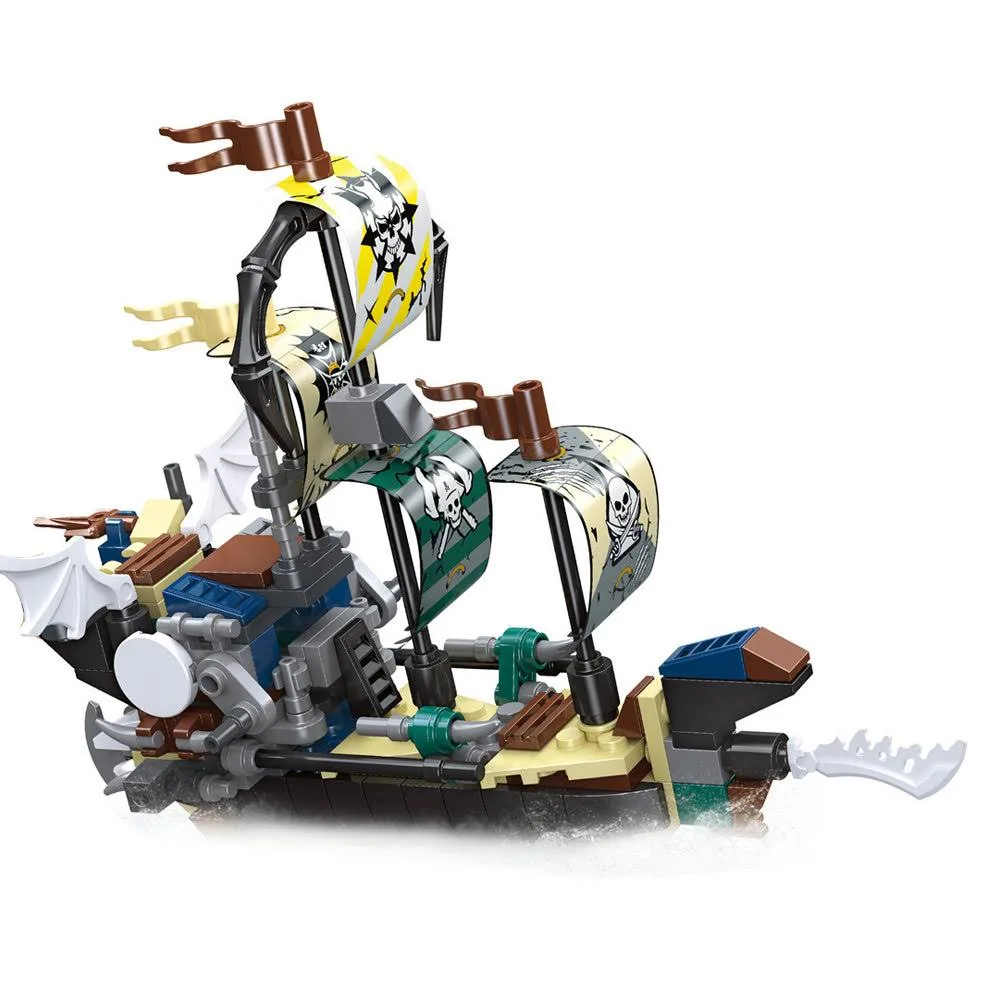 Klocki statek piracki 50el MIX - Trifox