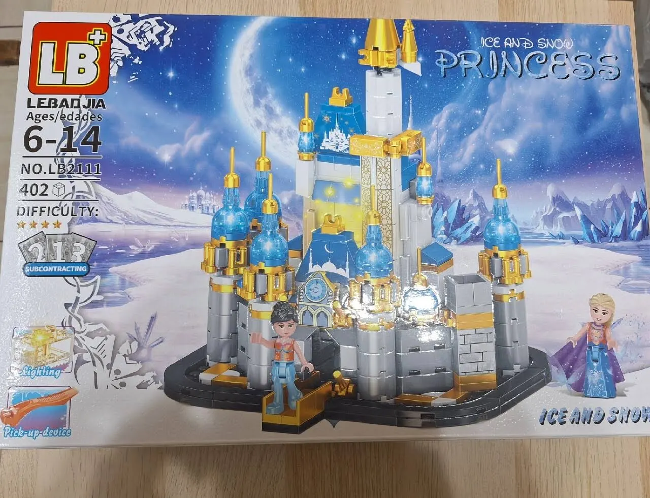 Klocki zamek w krainie lodu