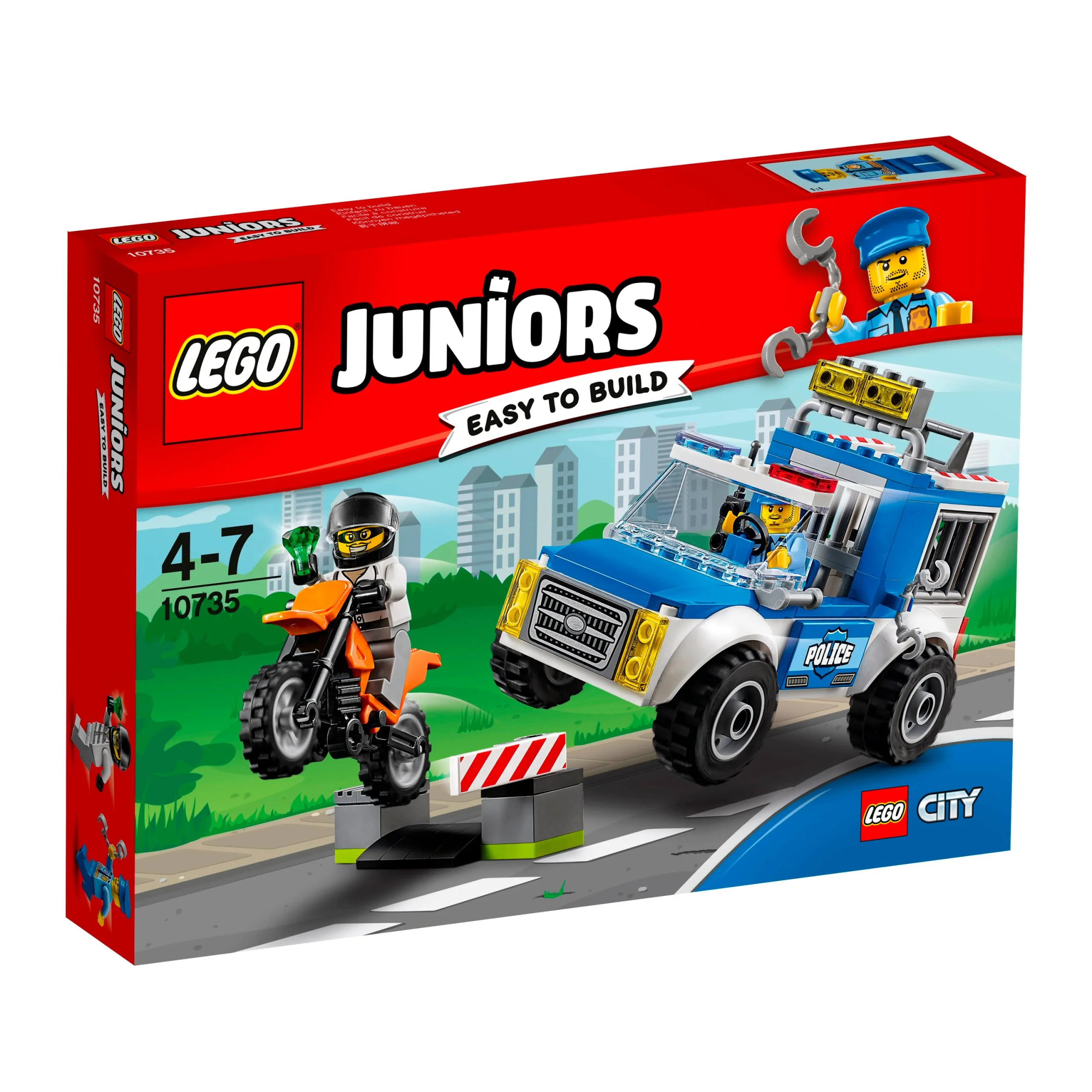 LEGO 10735 JUNIORS POŚCIG FURGONETKĄ POLICYJNĄ