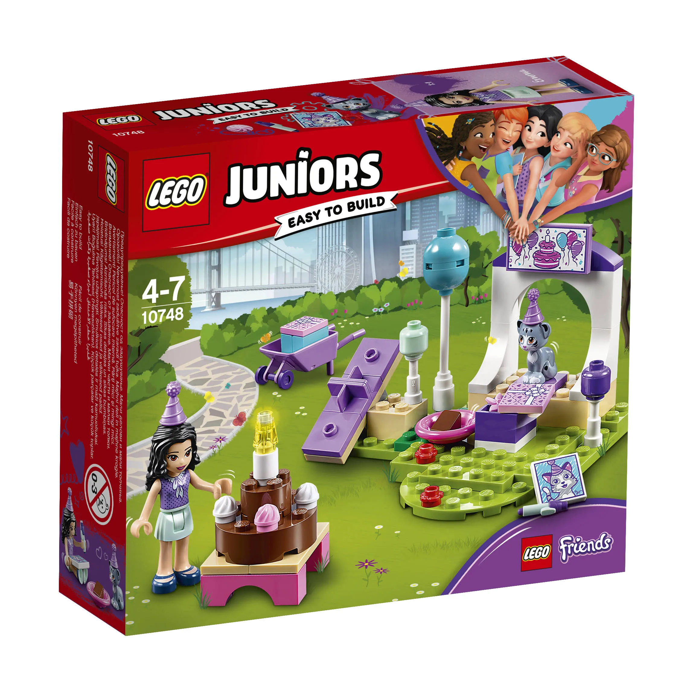 LEGO 10748 JUNIORS PRZYJĘCIE DLA ZWIERZAKÓW EMMY