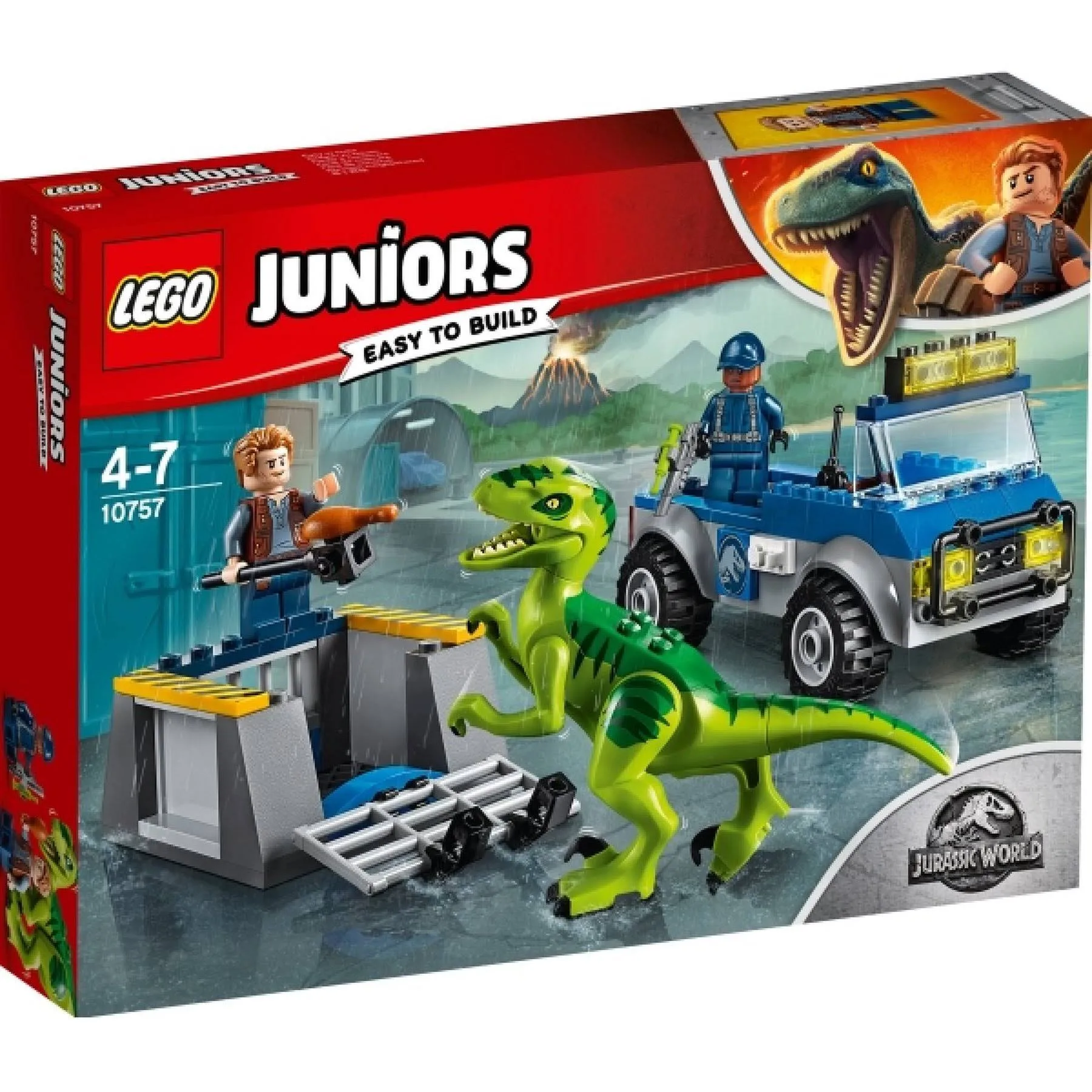 LEGO 10757 JUNIORS NA RATUNEK RAPTOROM