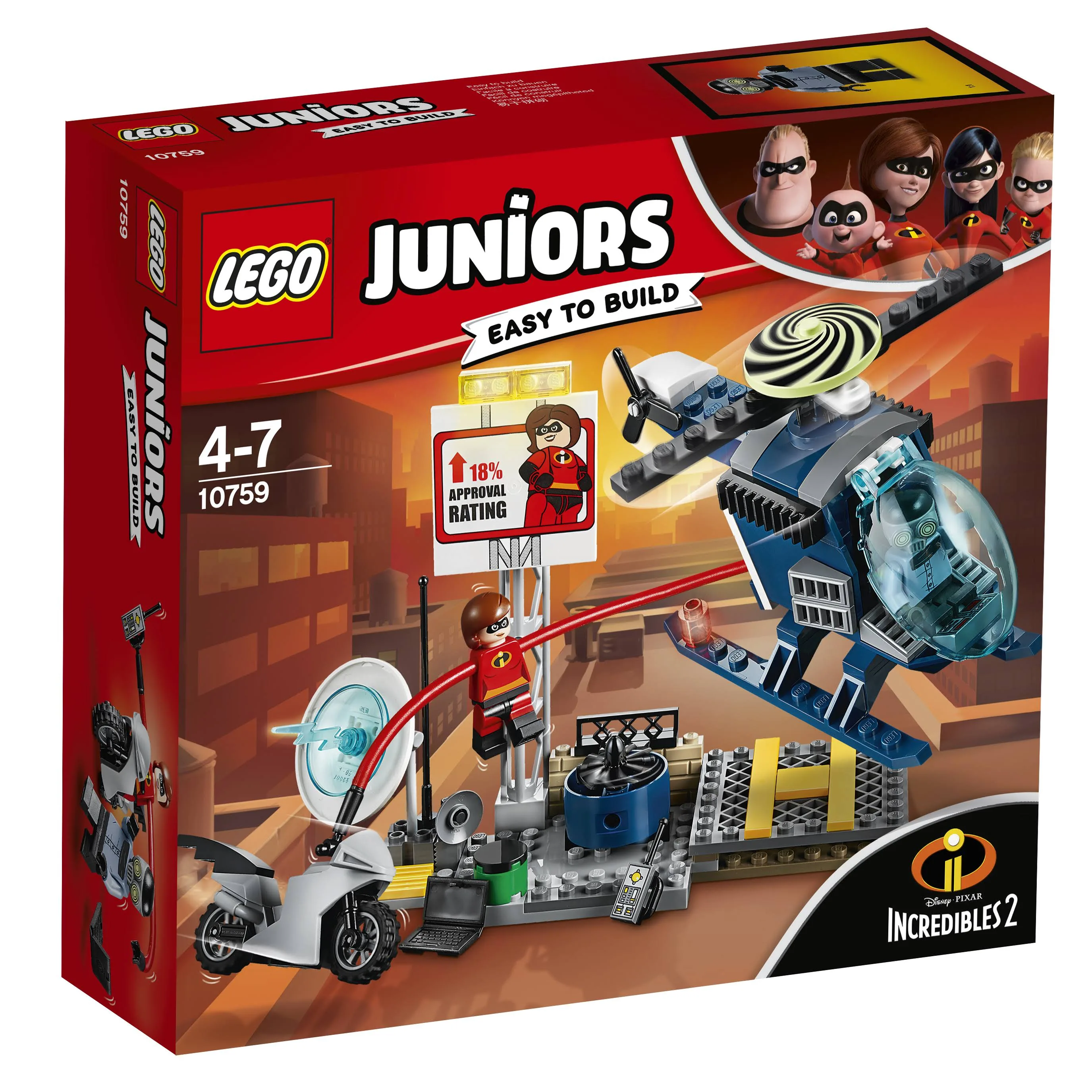 LEGO 10759 JUNIORS POŚCIG ELASTYNY
