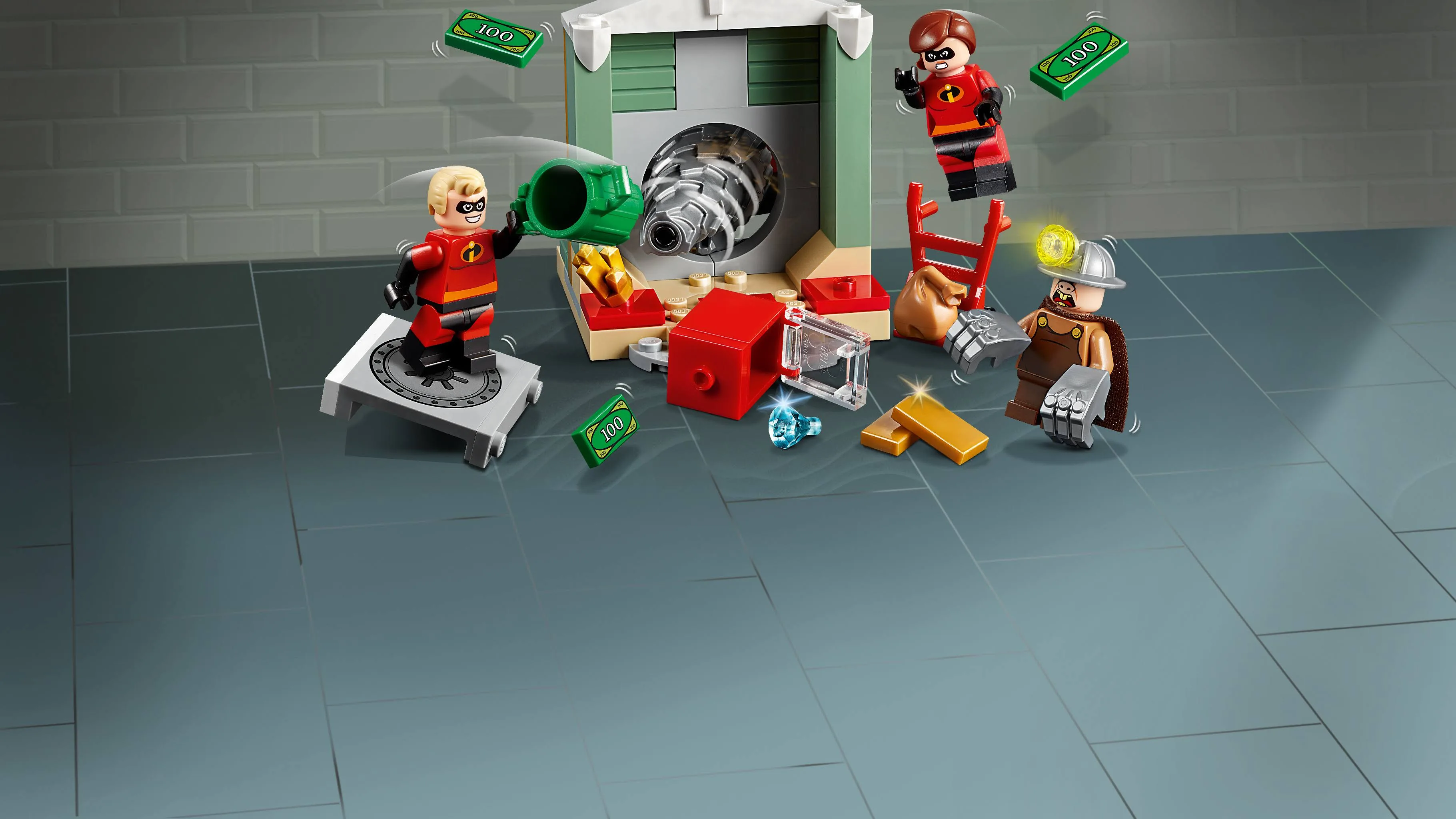 LEGO 10760 JUNIORS NAPAD CZŁOWIEKA SZPADLA NA BANK