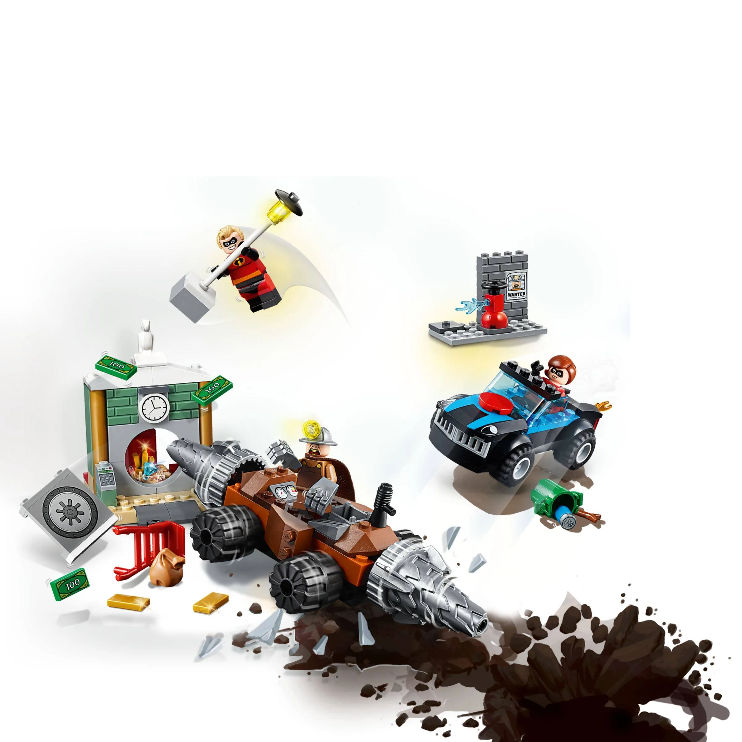 LEGO 10760 JUNIORS NAPAD CZŁOWIEKA SZPADLA NA BANK