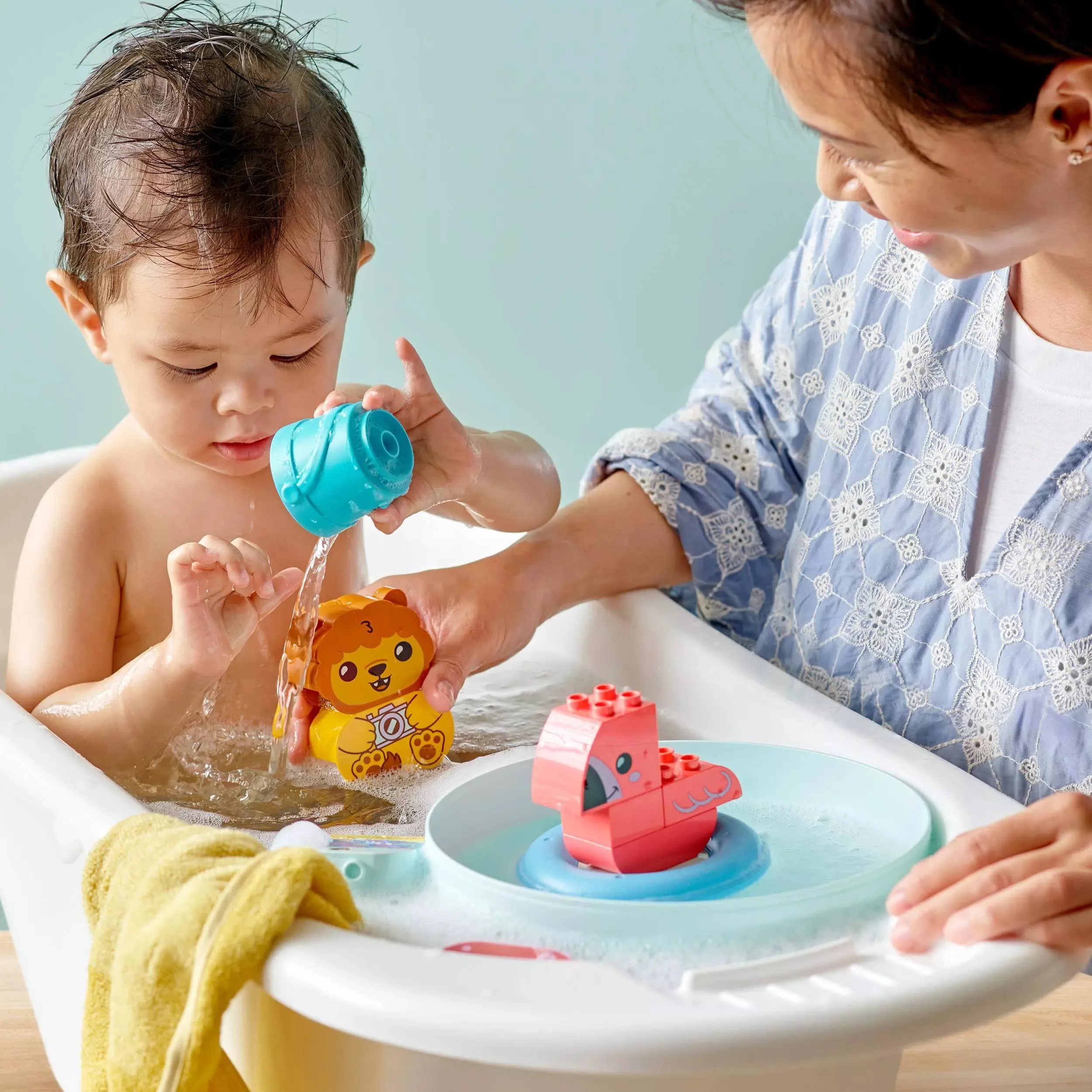 LEGO 10966 DUPLO ZABAWA W KĄPIELI: PŁYWAJĄCA WYSPA ZE ZWIERZĄTKAMI