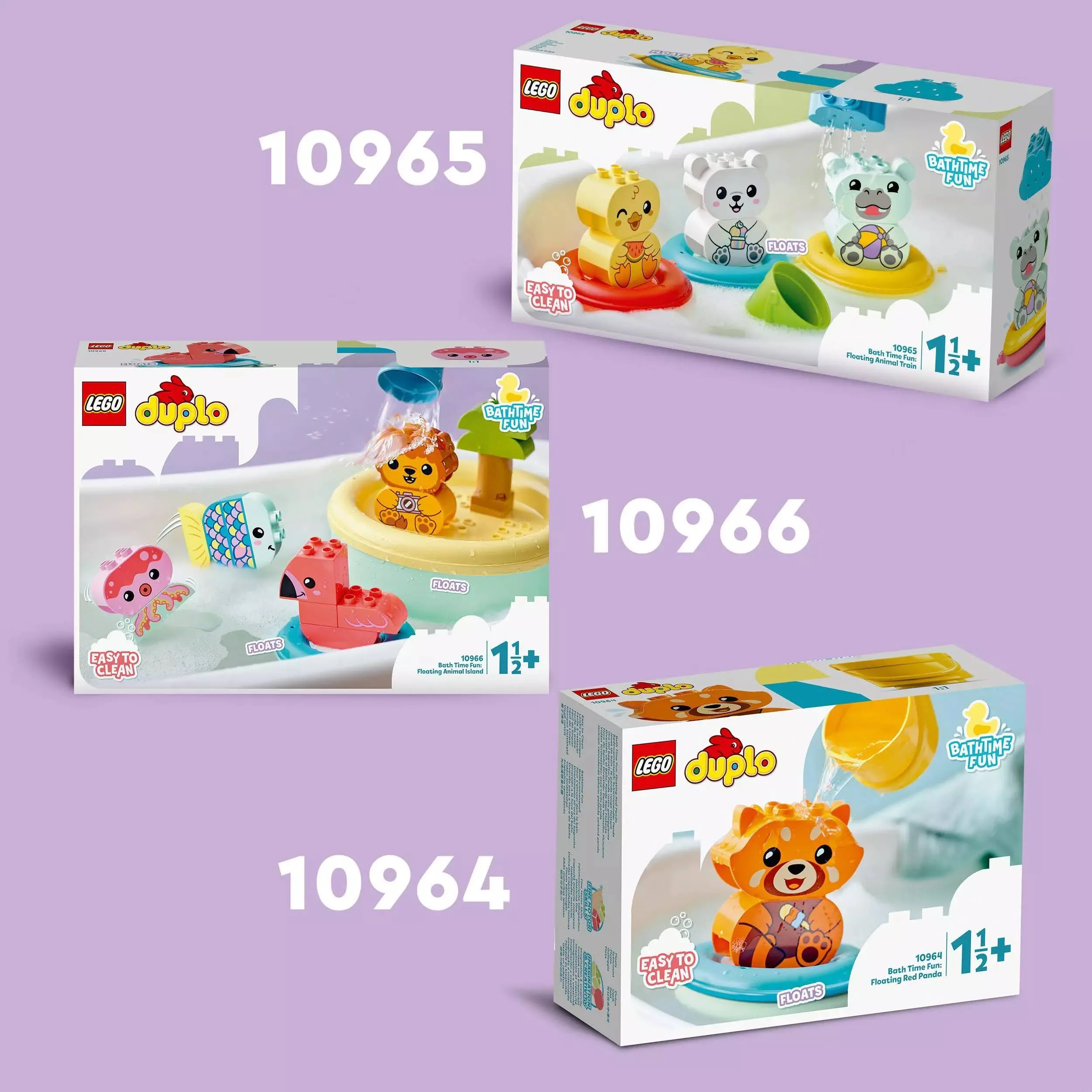 LEGO 10966 DUPLO ZABAWA W KĄPIELI: PŁYWAJĄCA WYSPA ZE ZWIERZĄTKAMI
