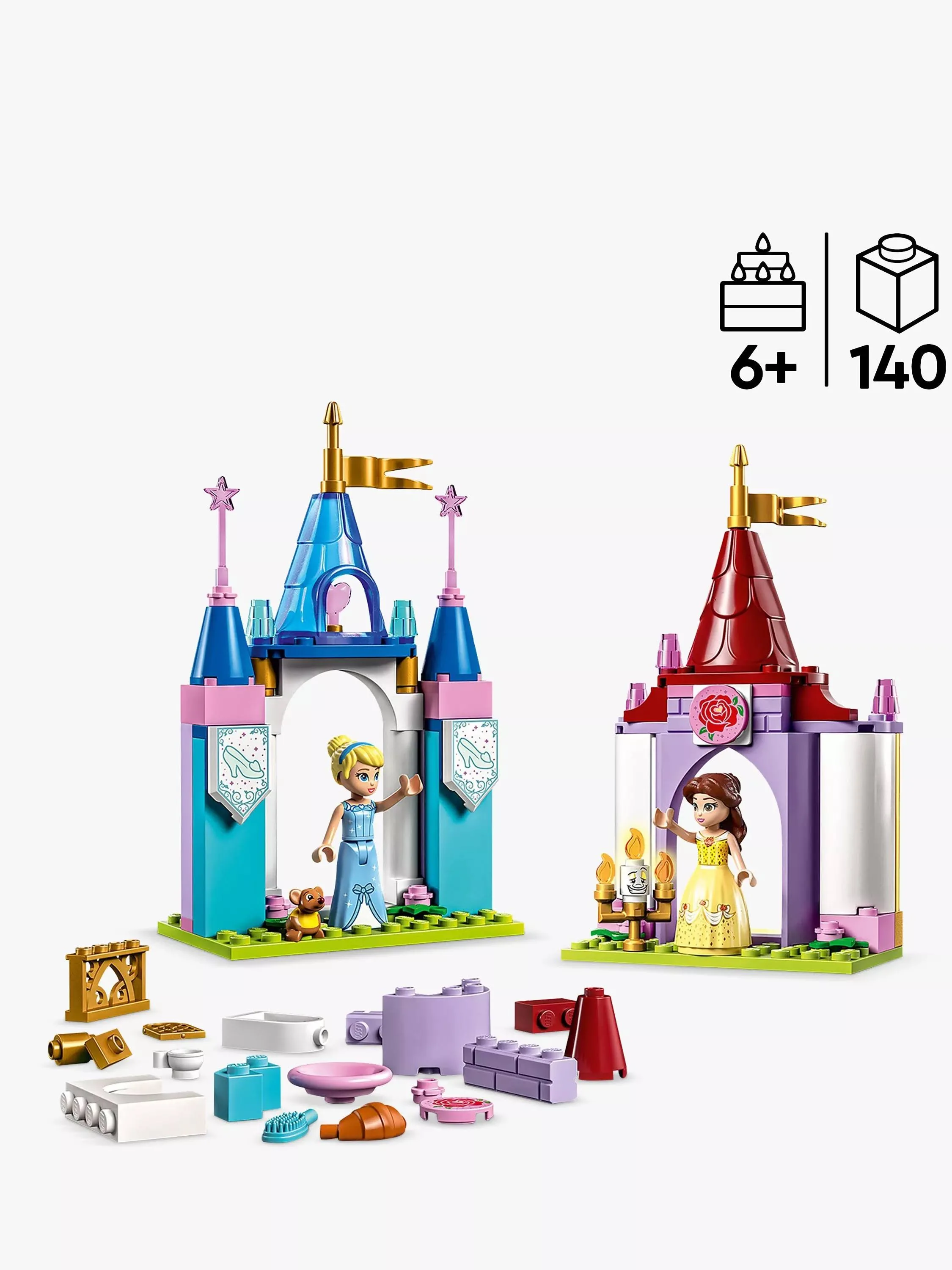 LEGO 43219 Disney Princess Kreatywne zamki księżniczek Disneya