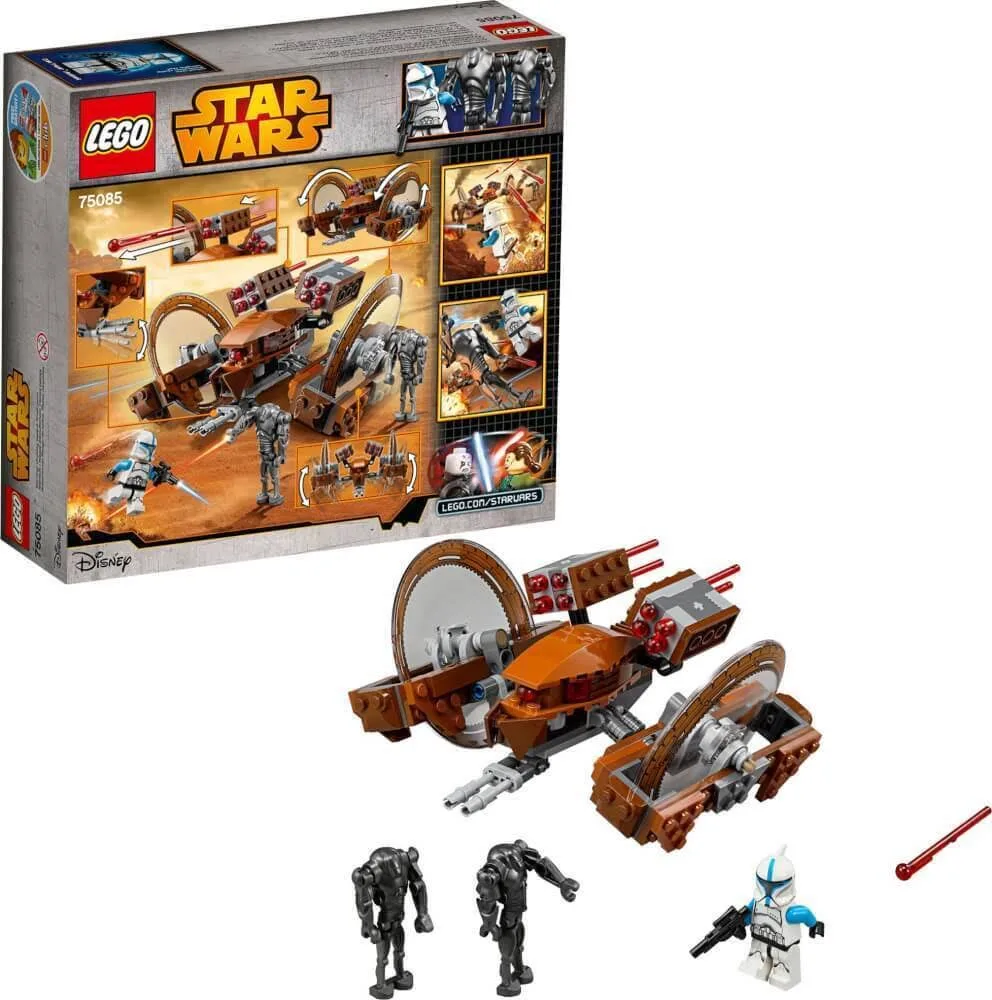 LEGO 75085, droid gradfire, w pudełku, nowy, Gwiezdne wojny, eposide 2, z klonem, porucznikiem