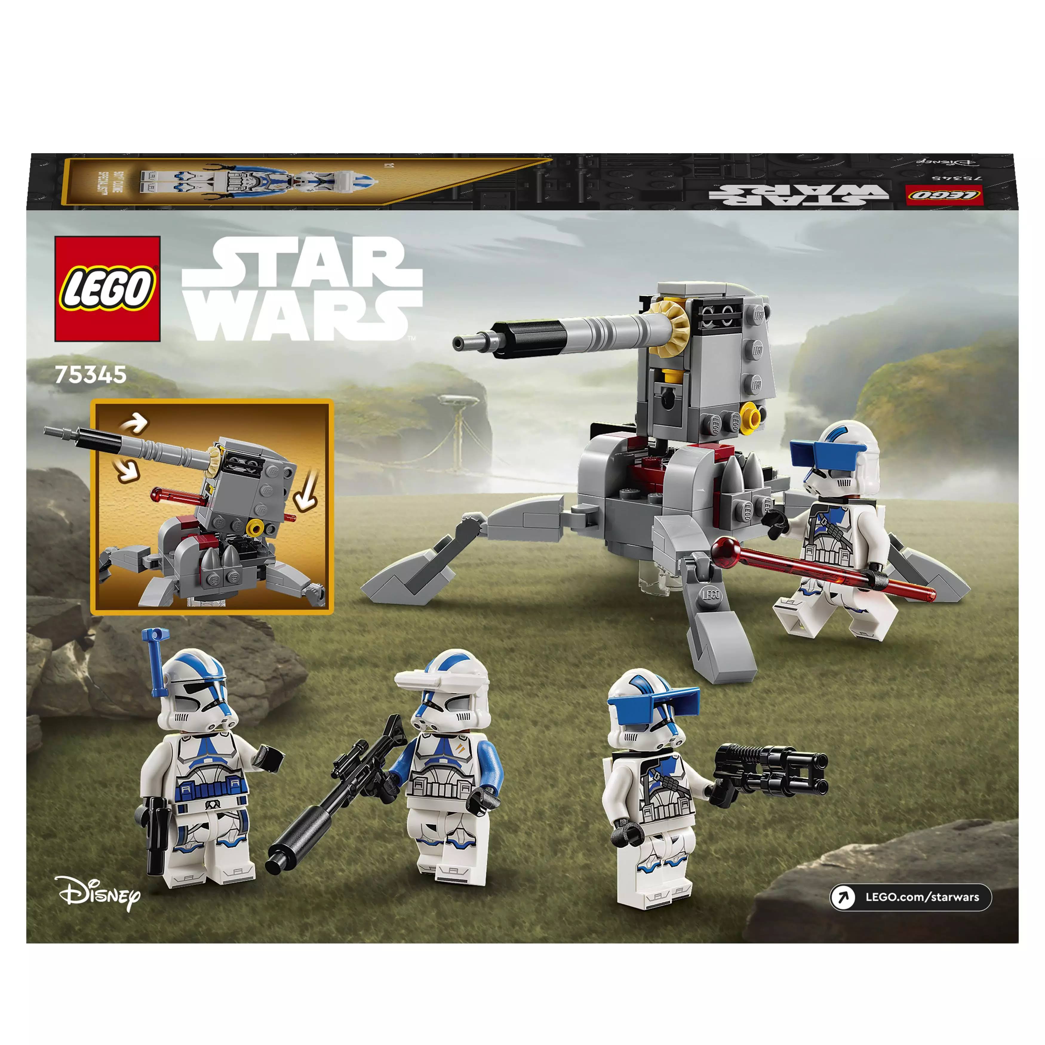 LEGO 75345 STAR WARS Zestaw bitewny - żołnierze-klony z 501. legionu