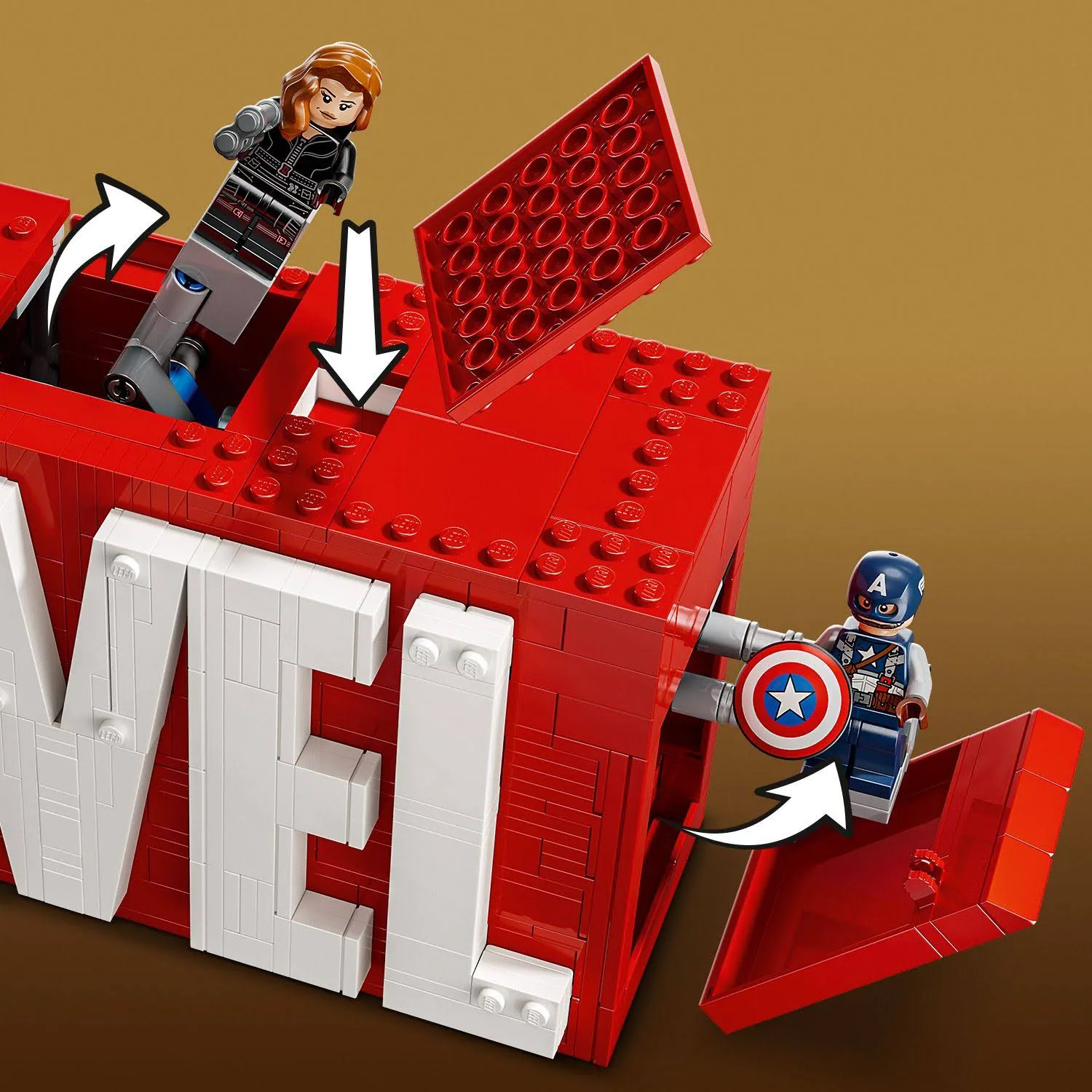 LEGO 76313 Marvel Logo Marvel z minifigurkami