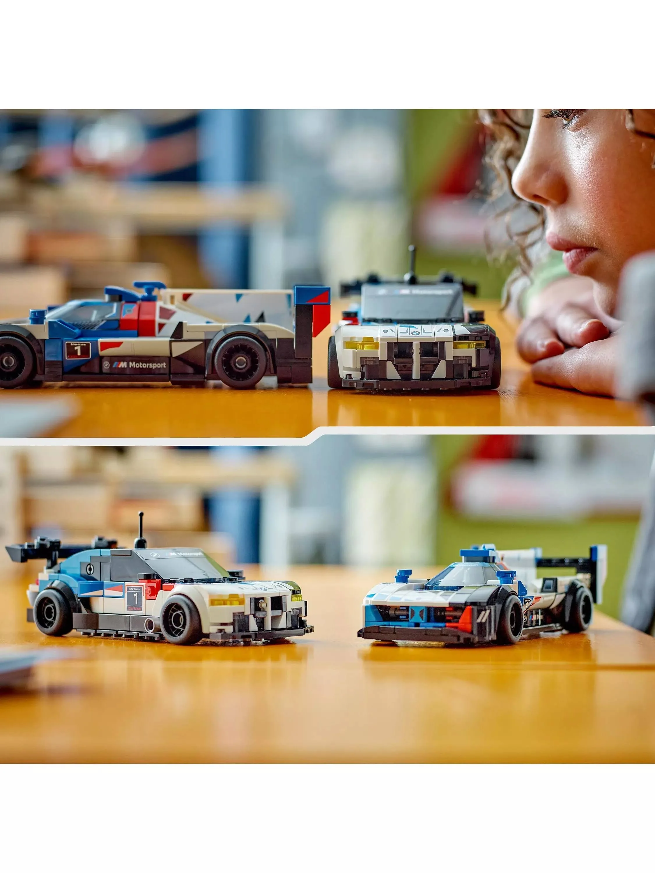 LEGO 76922 Speed CHAMPIONS - Samochody wyścigowe BMW M4 GT3 & BMW M Hybrid V8