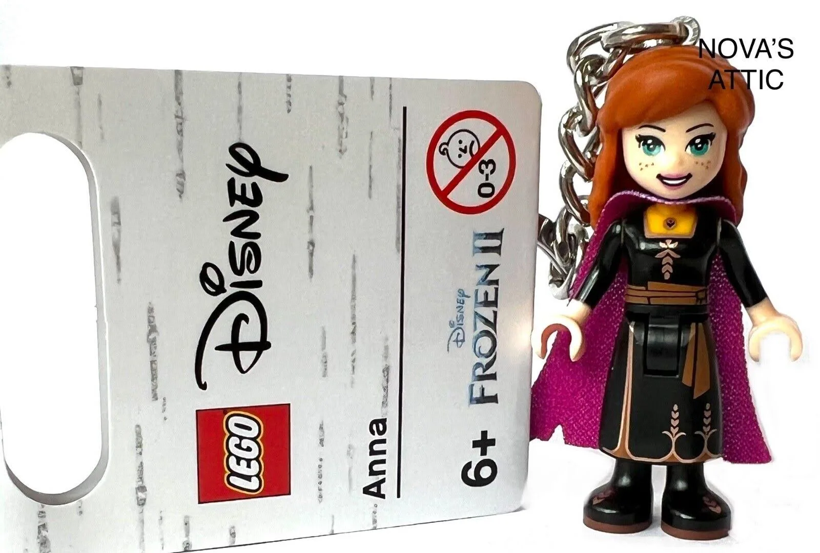 LEGO Breloczek do kluczy ǀ Disney z Anną z filmu „Kraina Lodu 2”