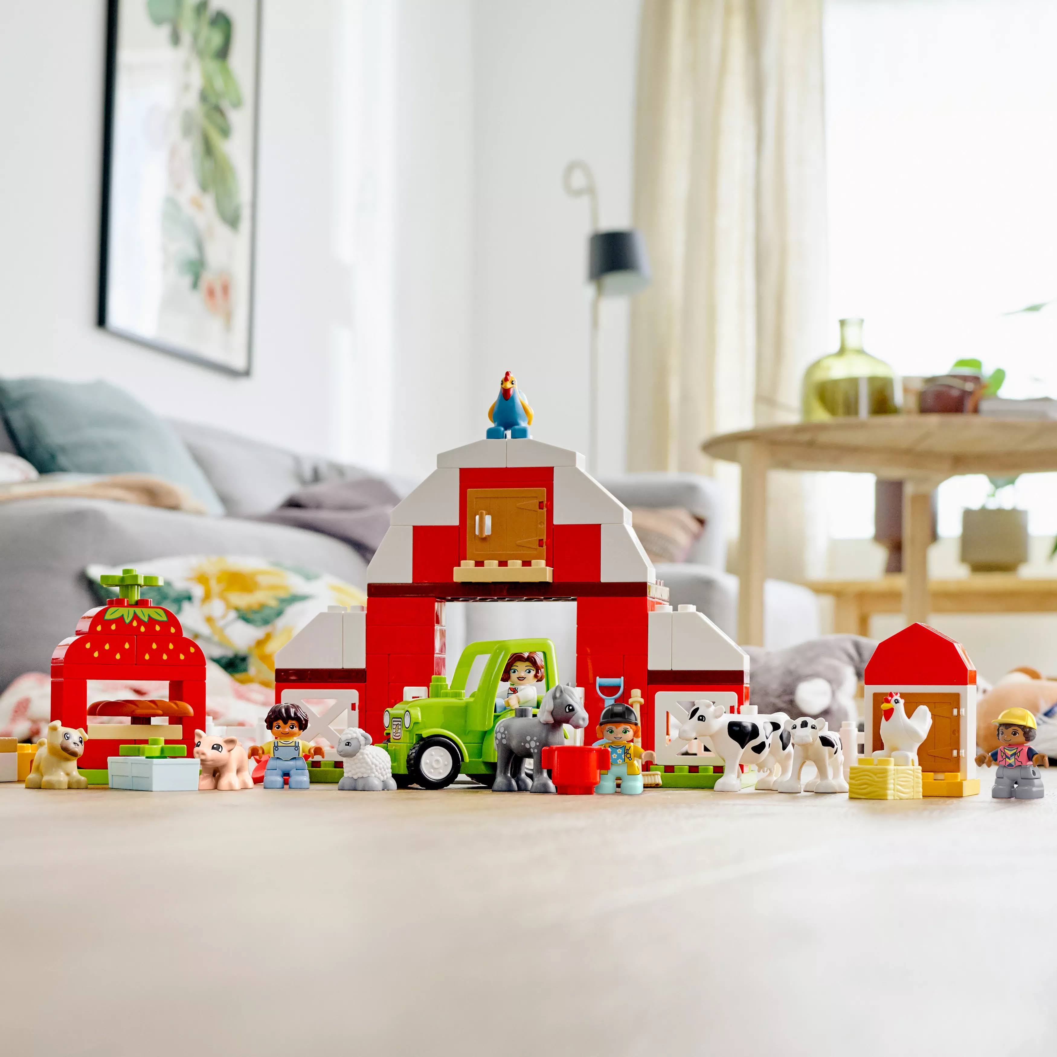 LEGO DUPLO 10952 Stodoła, traktor i zwierzęta gospodarskie