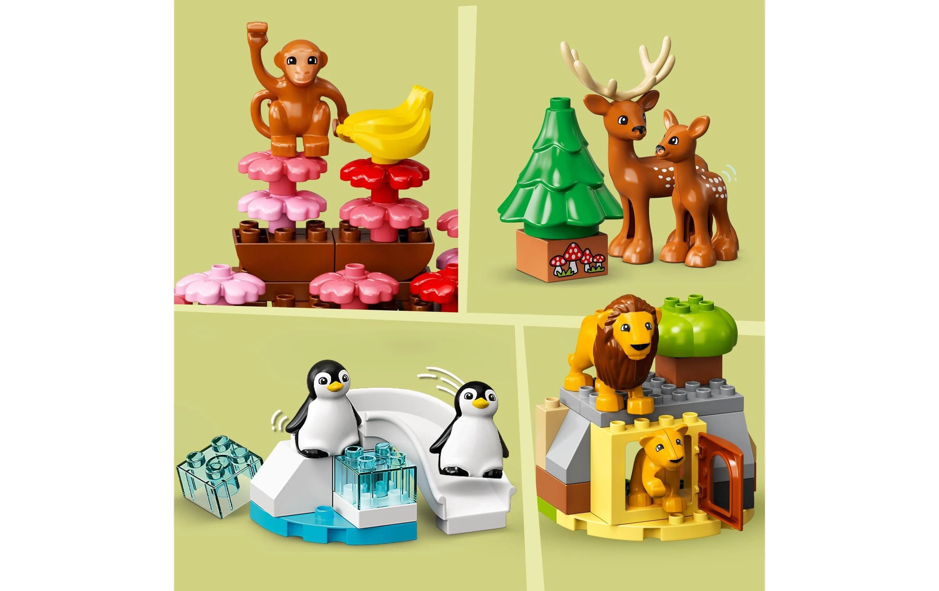 LEGO DUPLO, Klocki Dzikie Zwierzęta świata, 10975