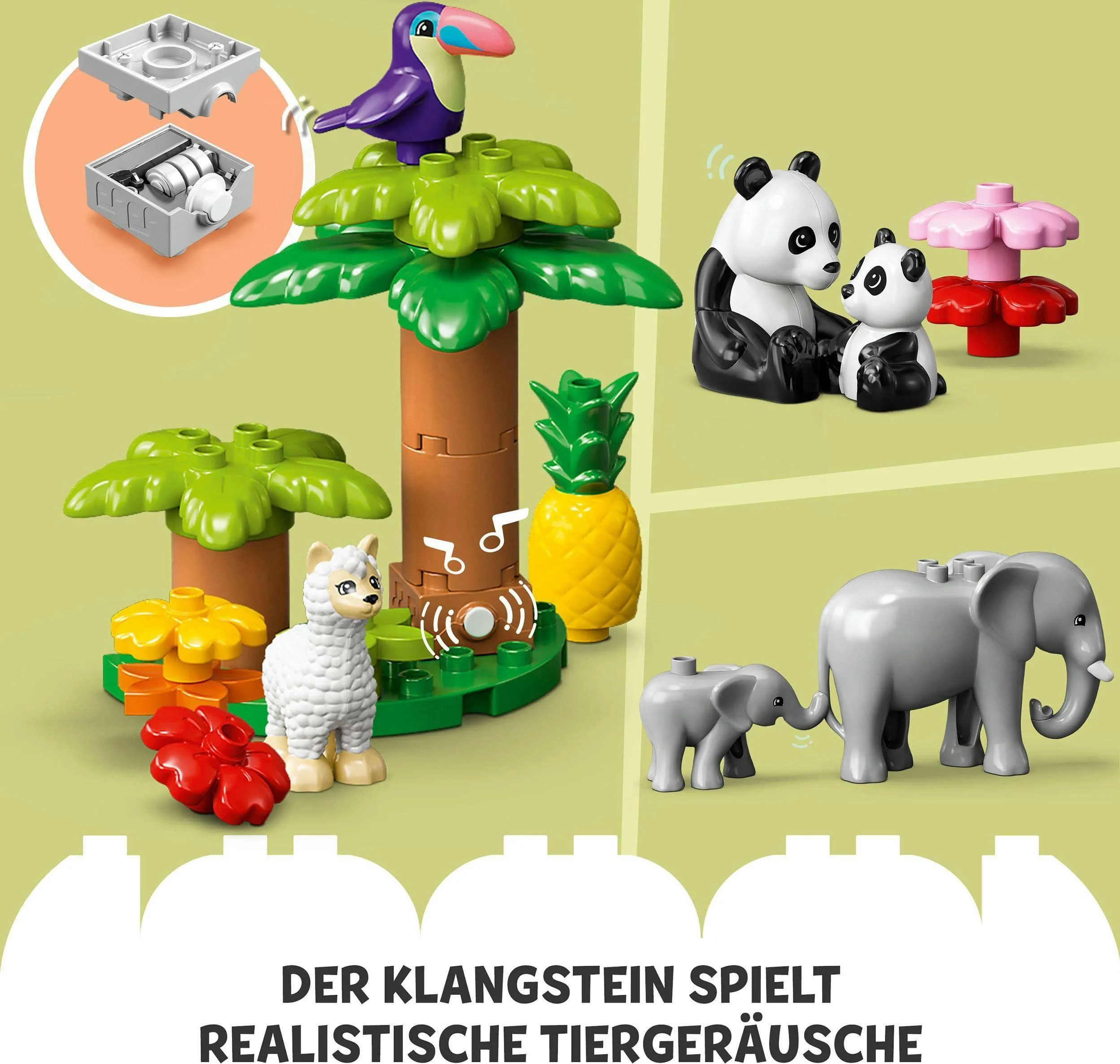LEGO DUPLO, Klocki Dzikie Zwierzęta świata, 10975