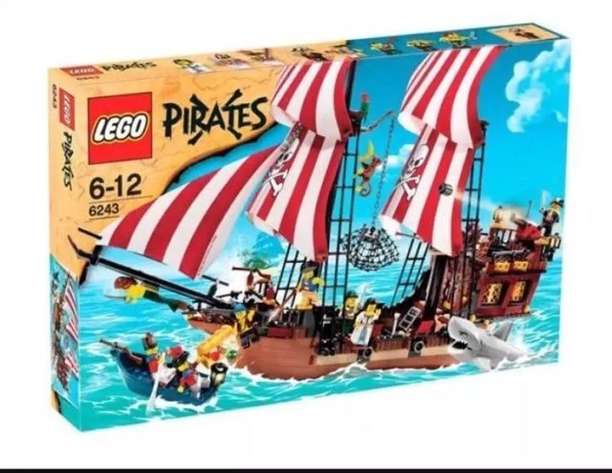 LEGO Pirates Duży statek piracki (6243) jak nowy + oryginalne opakowanie + ba + 100% kompletny