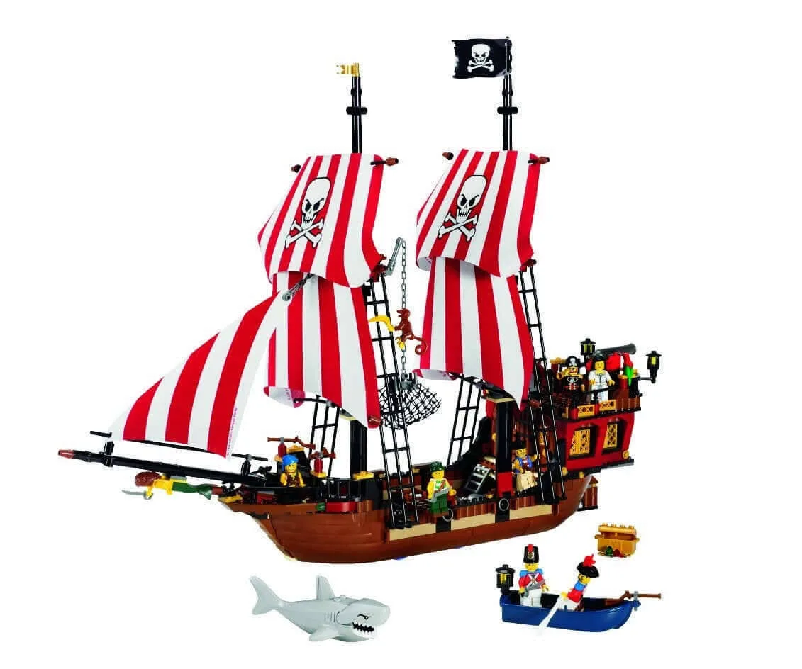 LEGO Pirates Duży statek piracki (6243) jak nowy + oryginalne opakowanie + ba + 100% kompletny