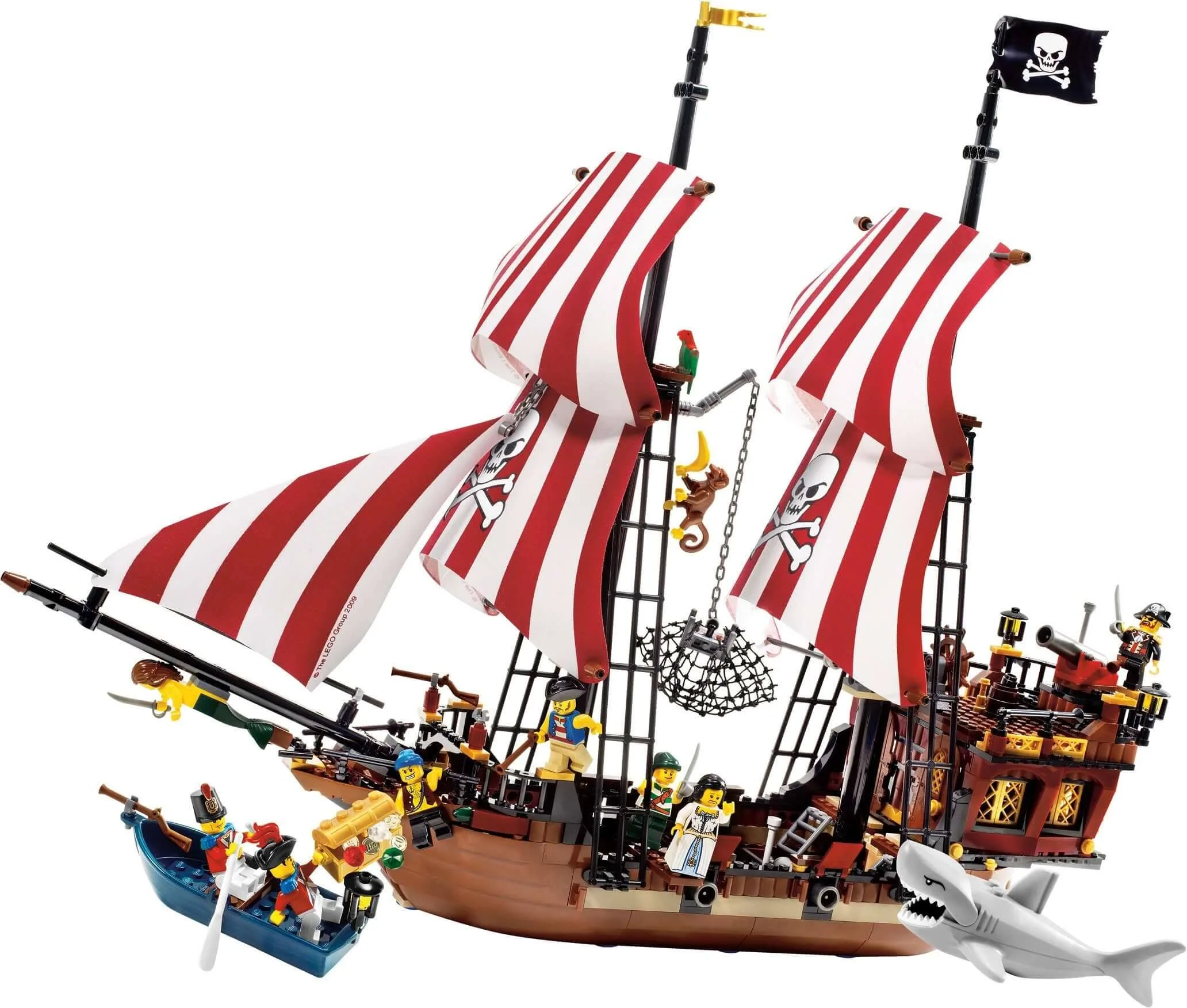 LEGO Pirates Duży statek piracki (6243) jak nowy + oryginalne opakowanie + ba + 100% kompletny
