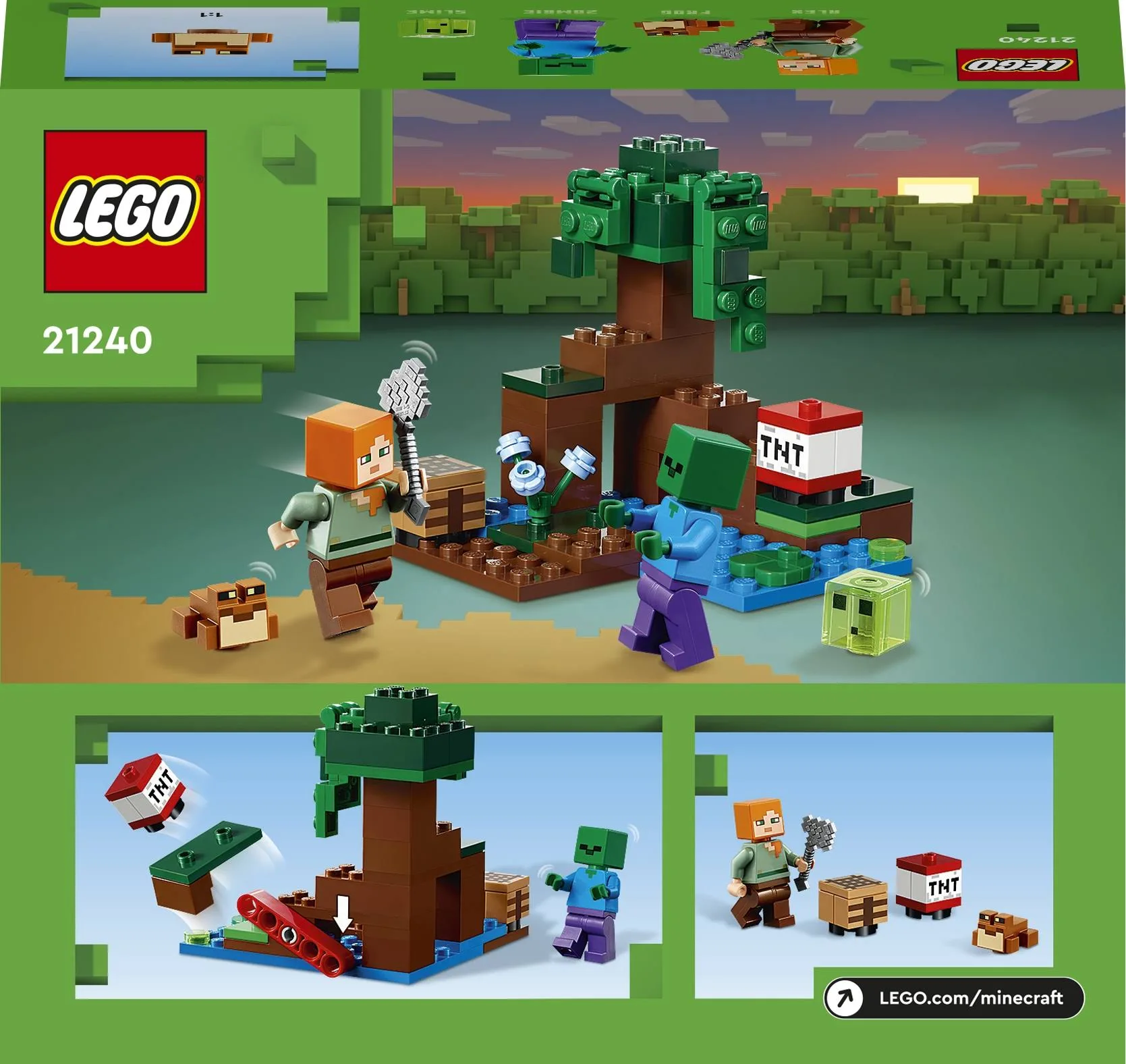 Lego 21240 Minecraft Przygoda na mokradłach